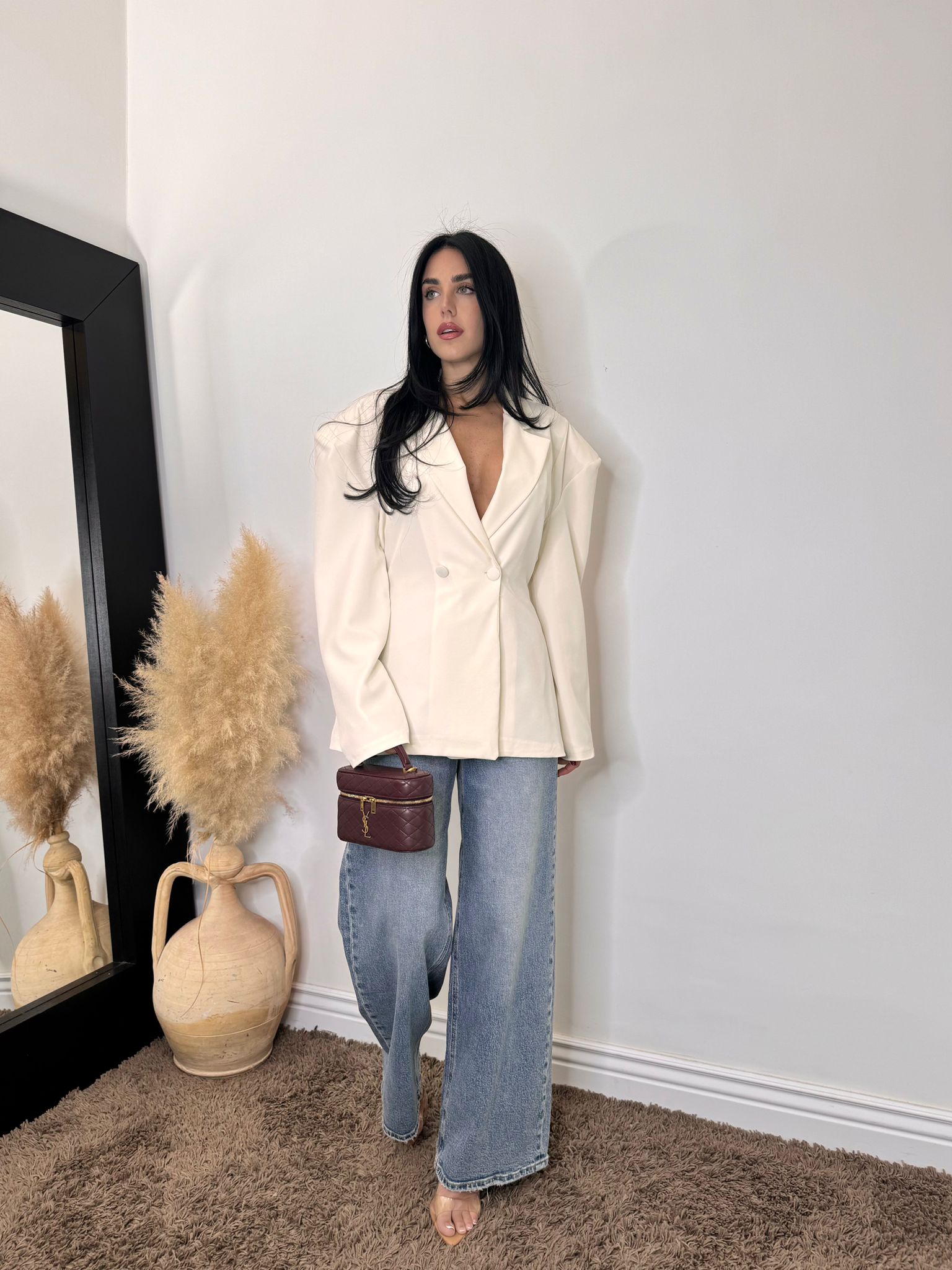 Blazer spalline white