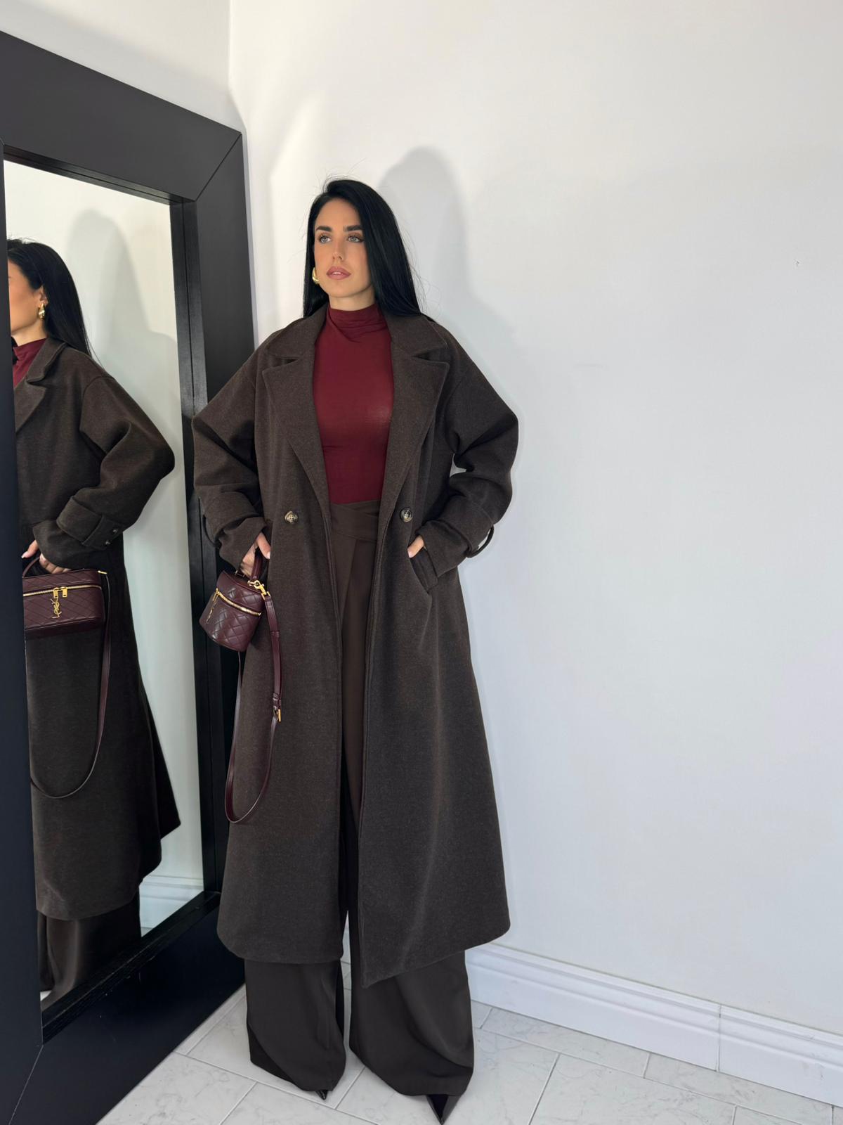 Cappotto Giulia marrone