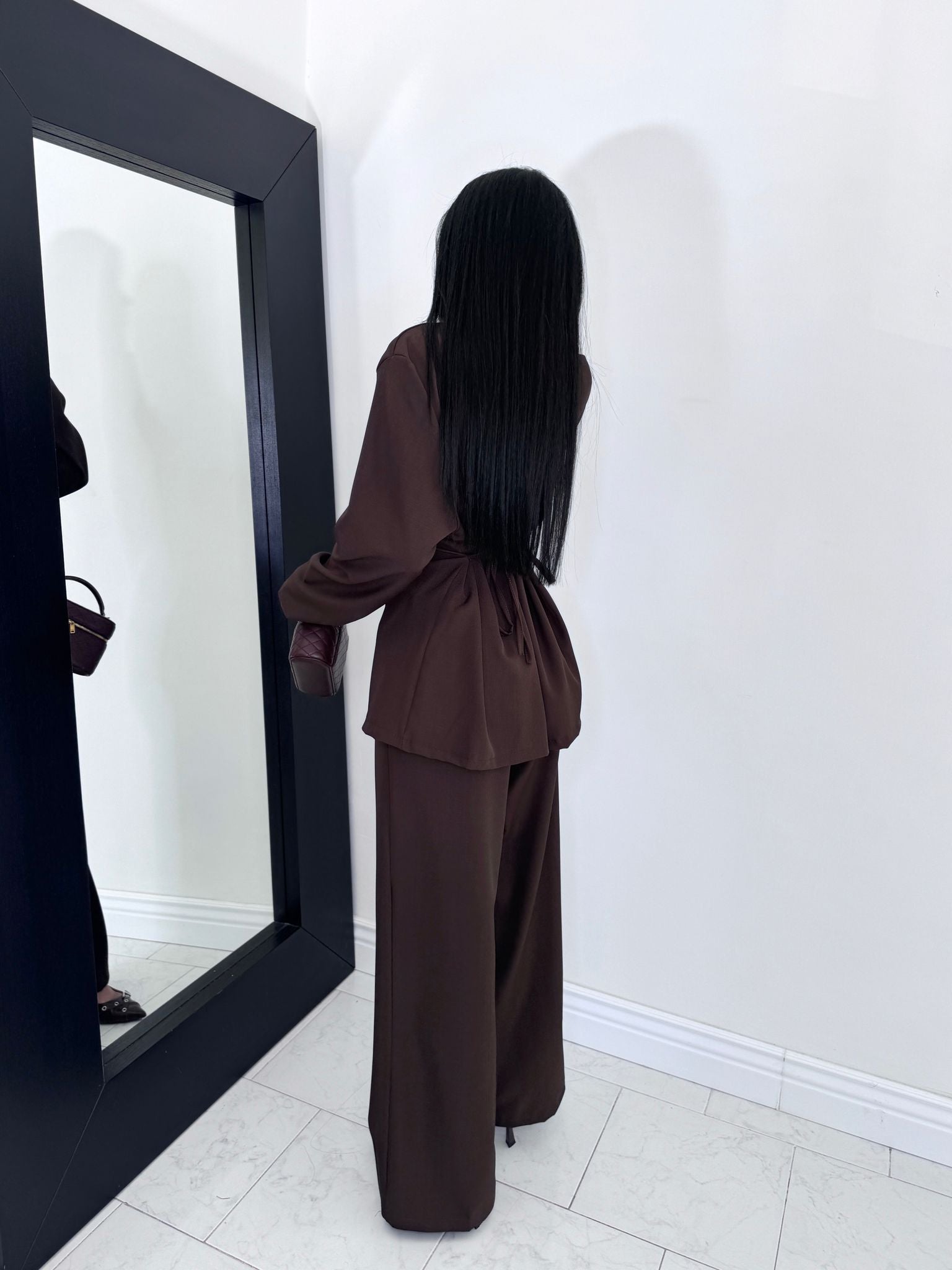 Cord set Diana marrone