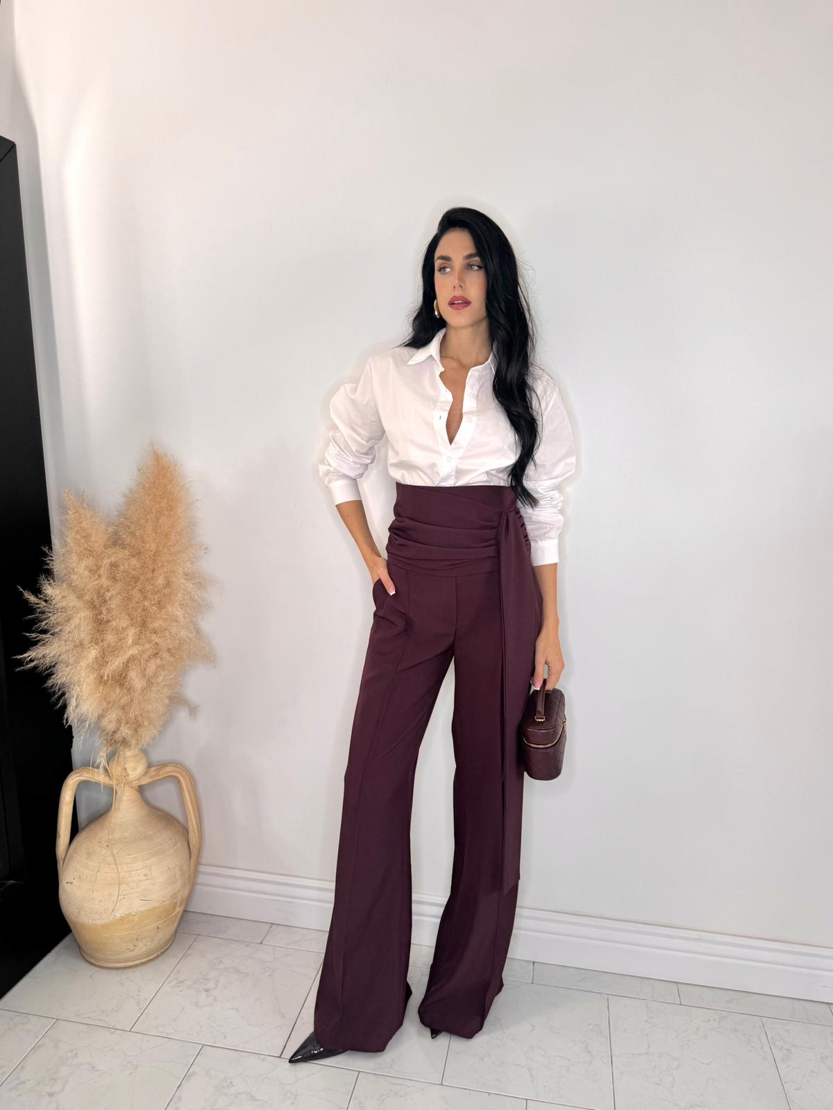 Pantalone Classic bordeaux