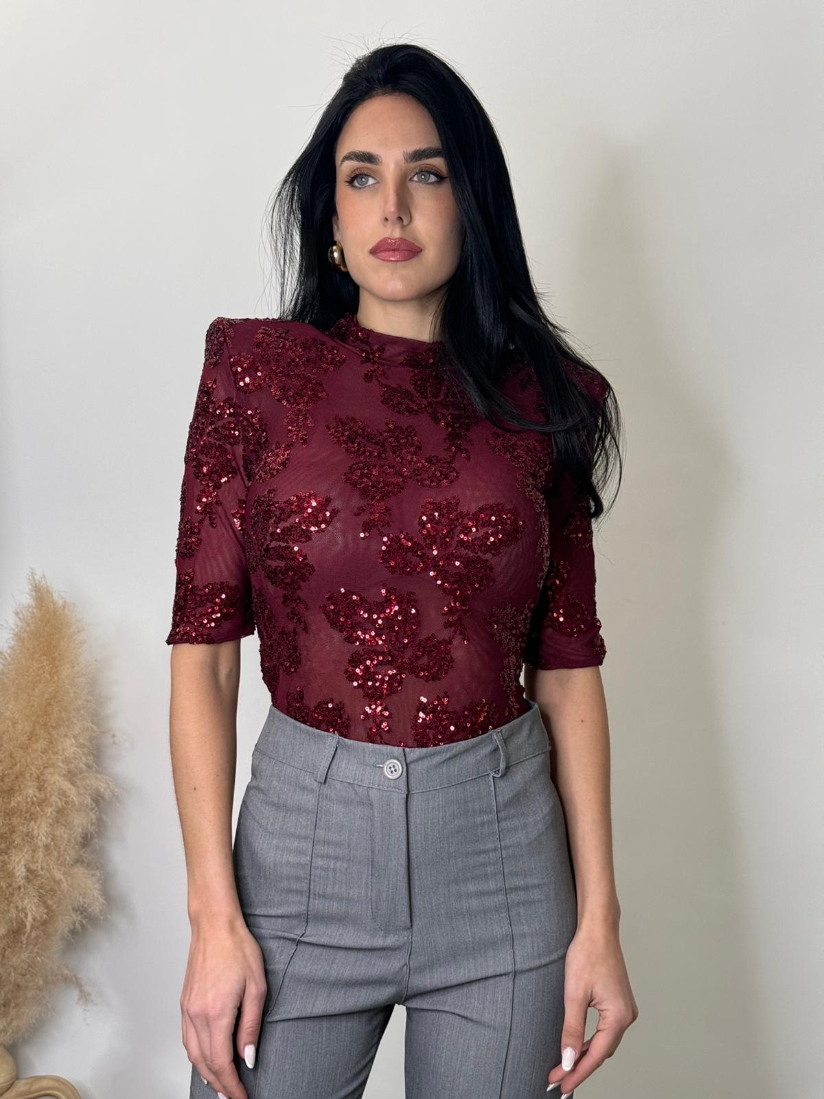 Body spalline bordeaux