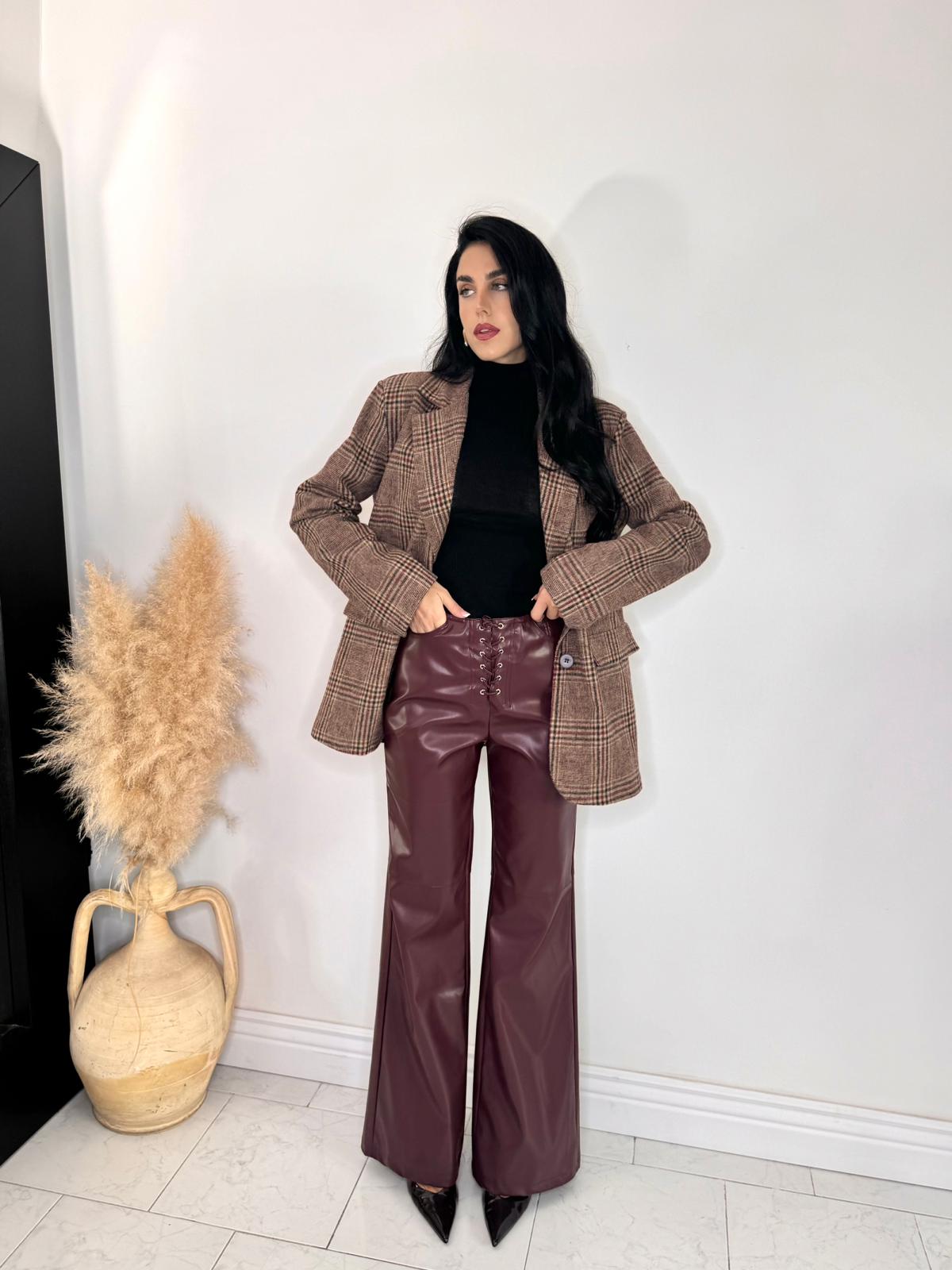 Pantalone livia bordeaux