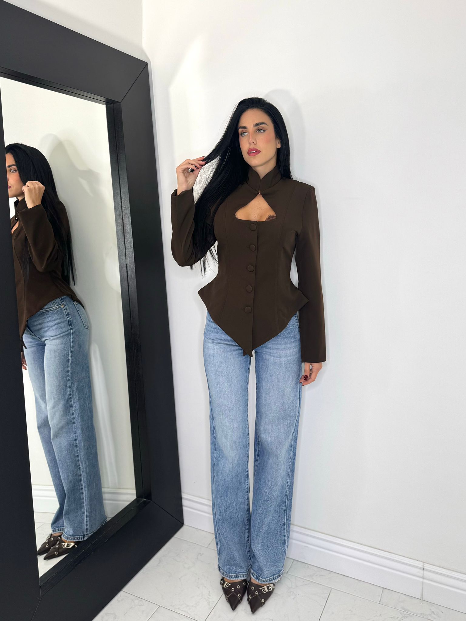 Blazer madame marrone