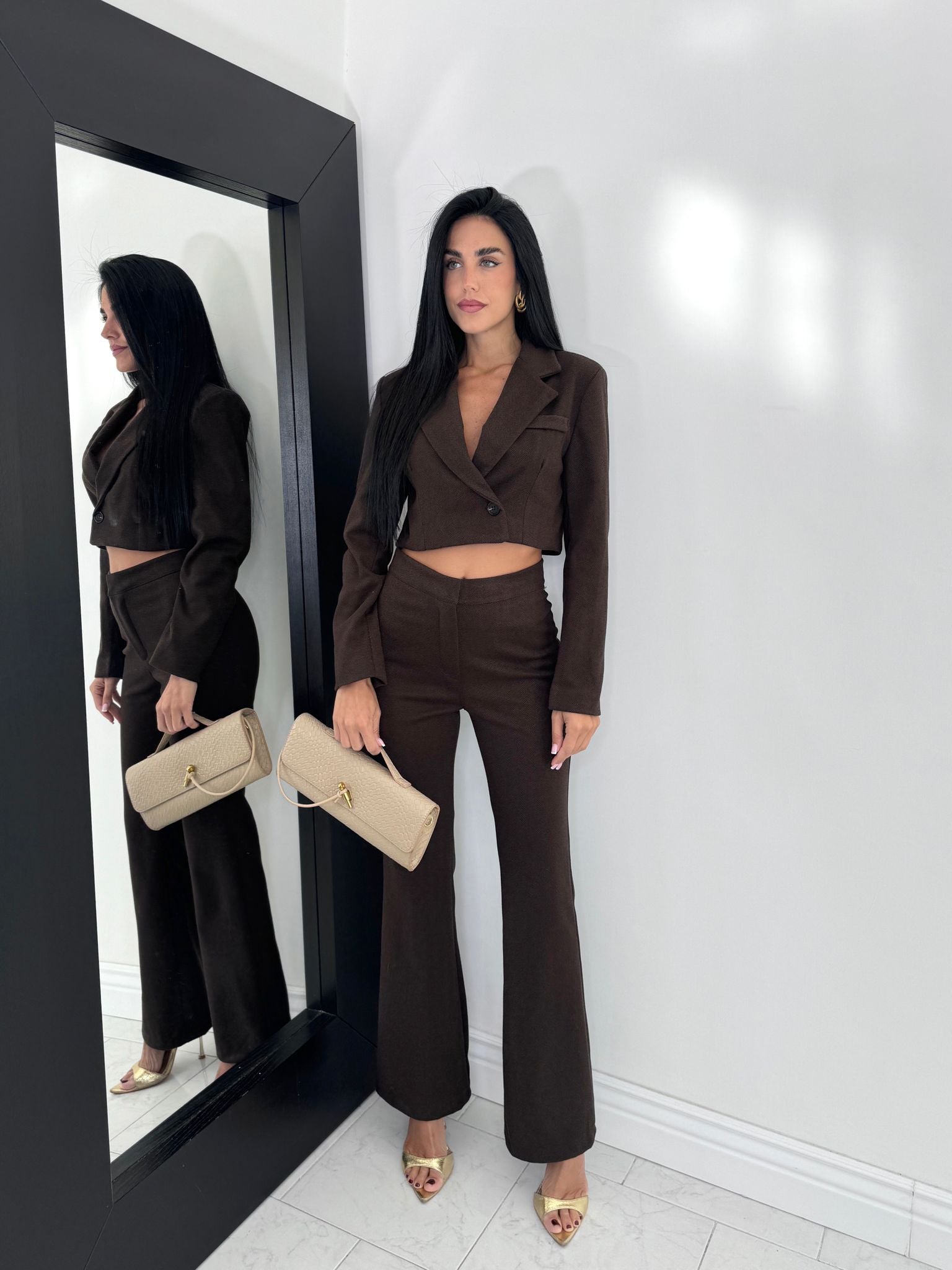 Cord set paris marrone