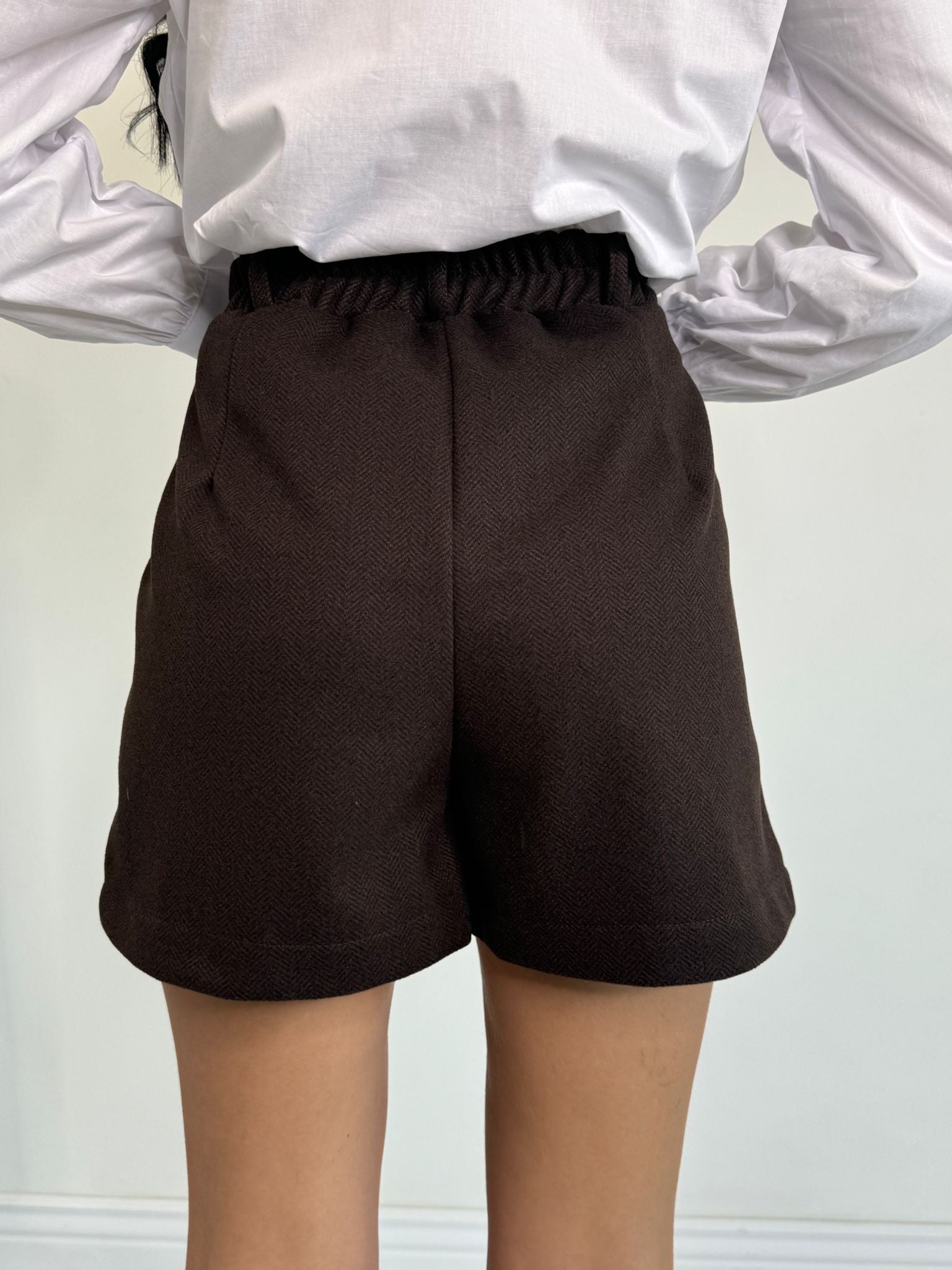 Cord set cravatta marrone