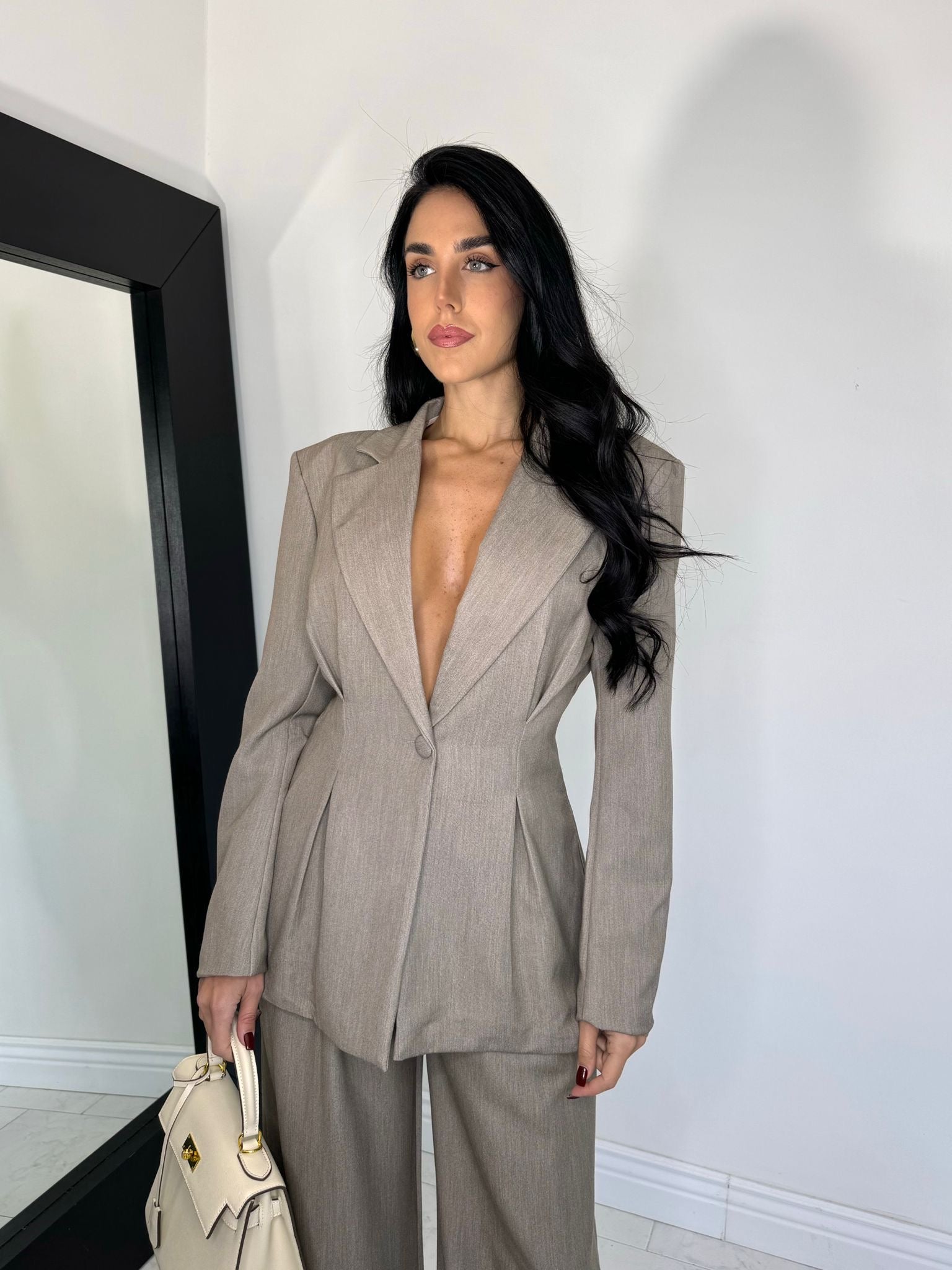 Tailleur royal beige