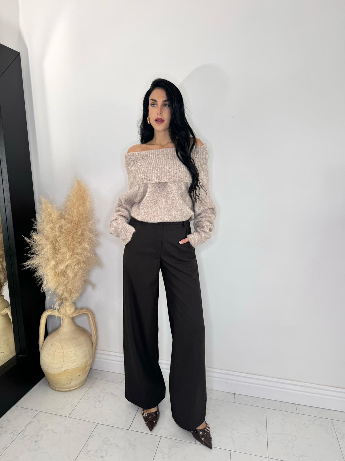 Pantalone Loren marrone