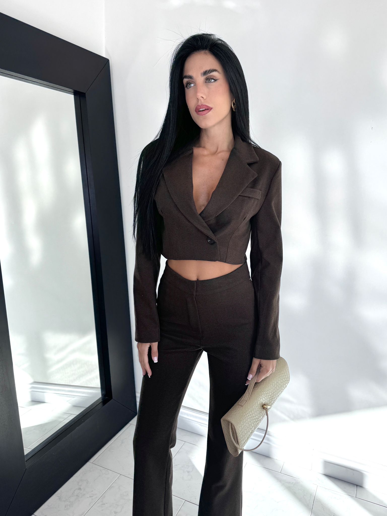 Cord set paris marrone