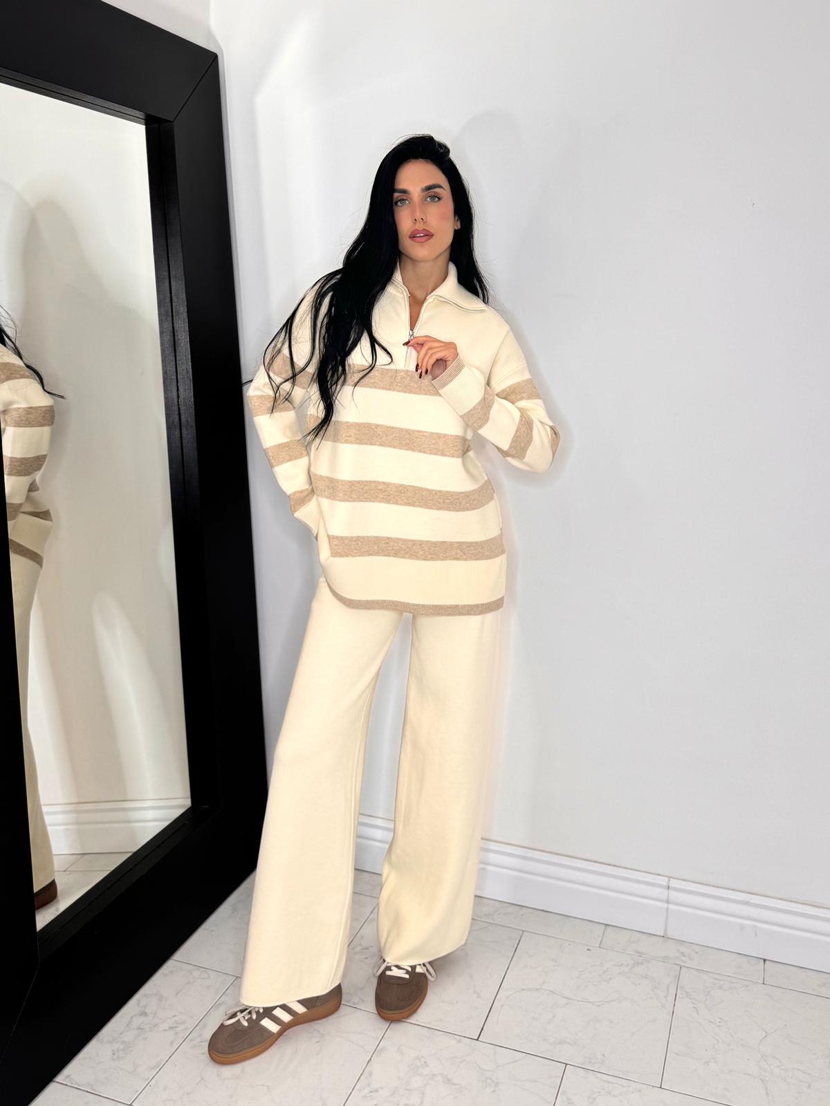 Cord set confy beige