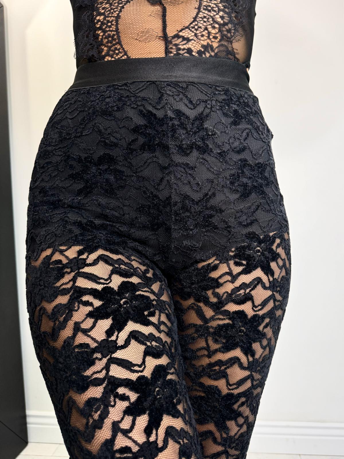 Leggings pizzo