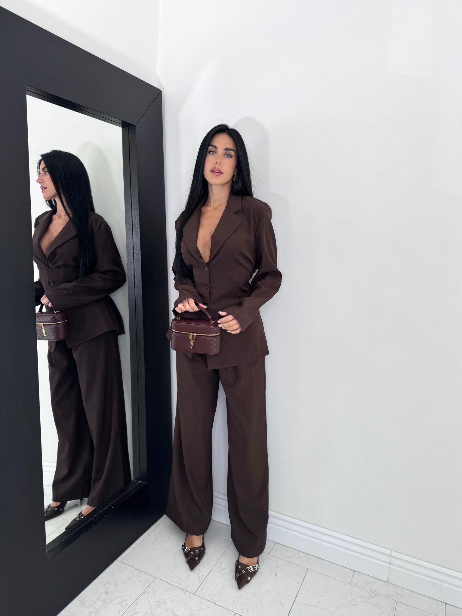 Cord set Diana marrone