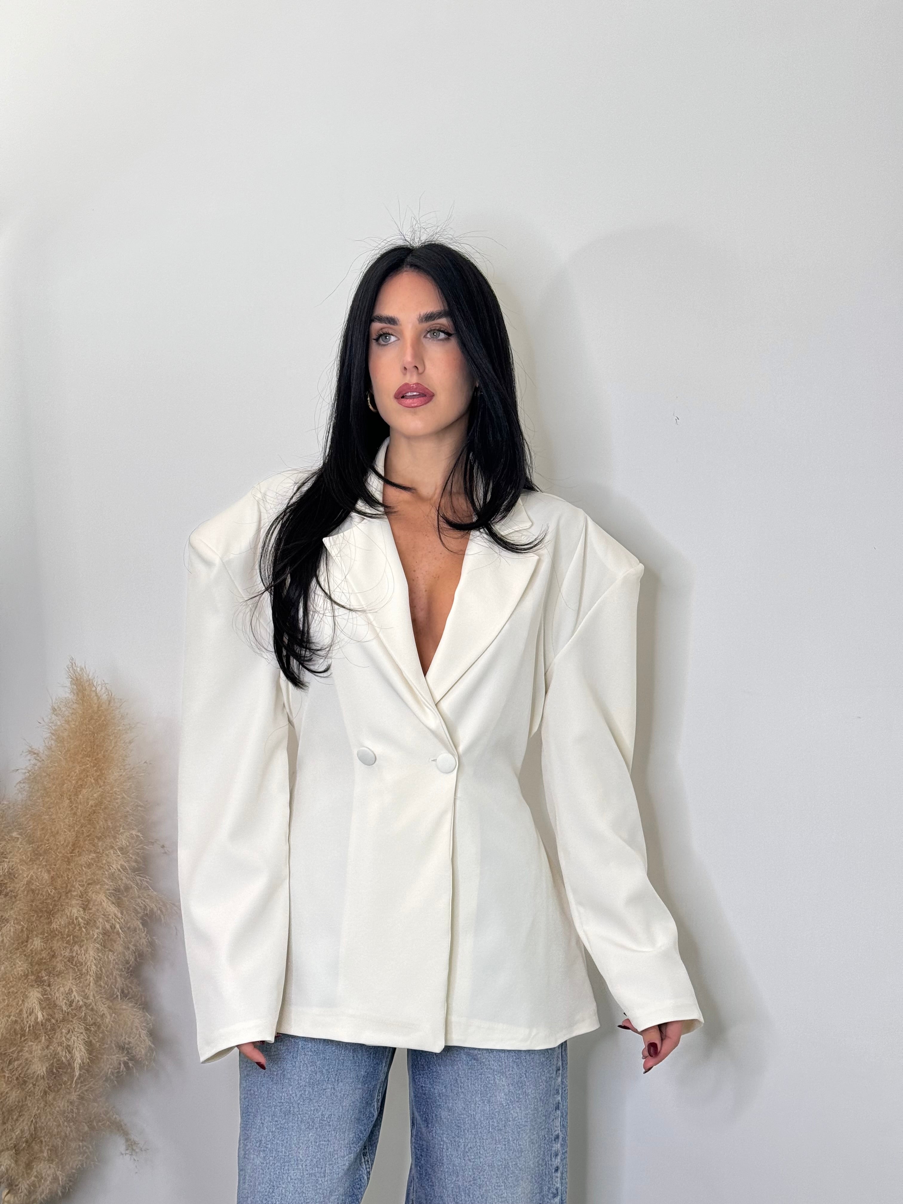 Blazer spalline white