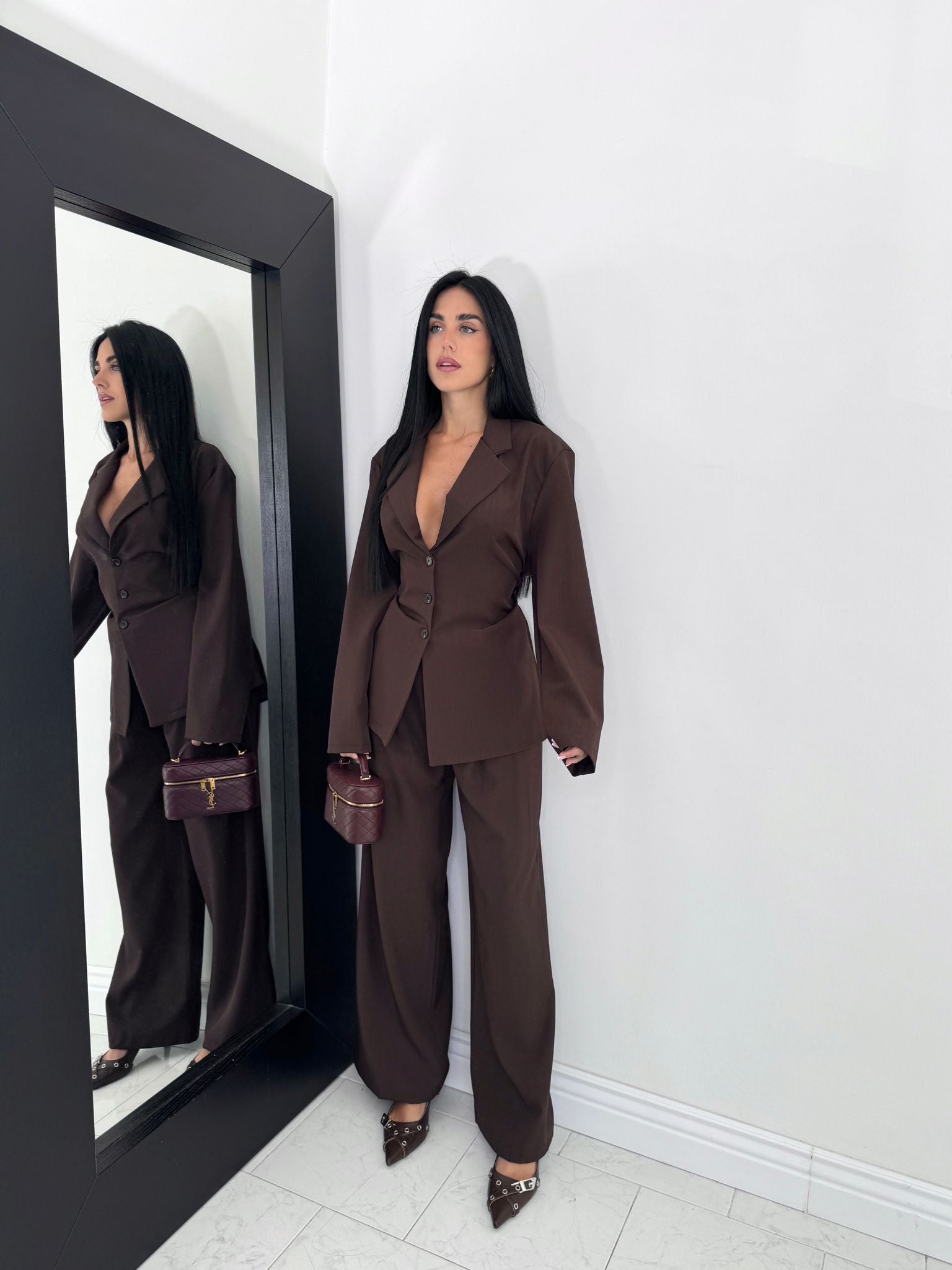 Cord set Diana marrone