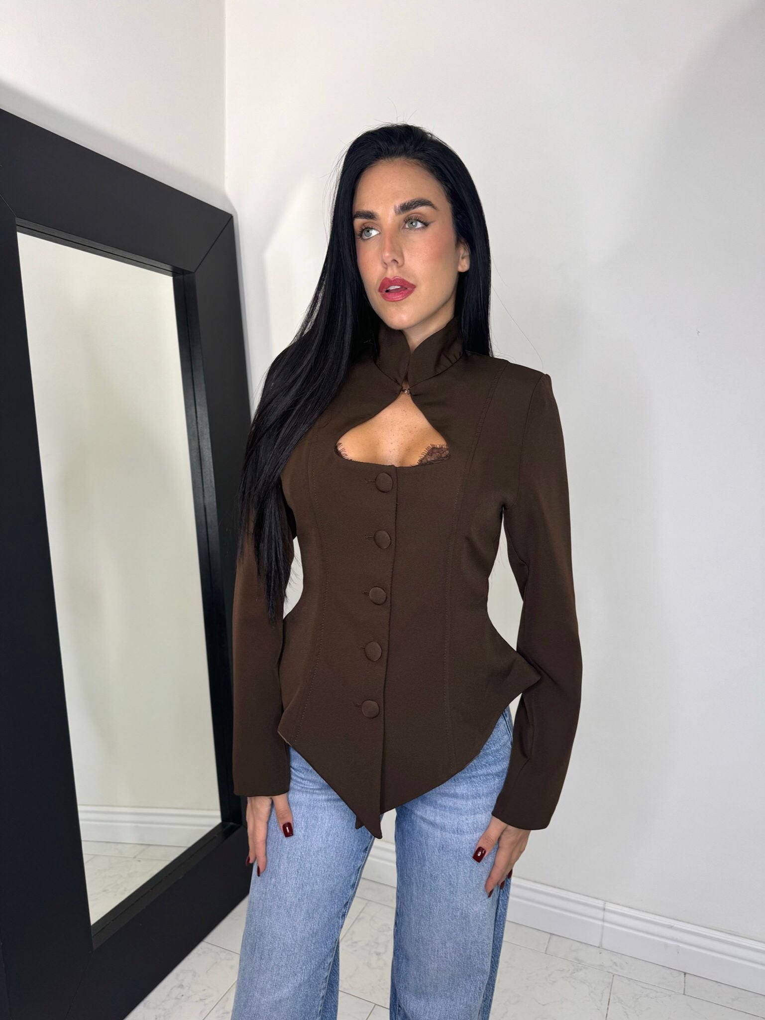 Blazer madame marrone