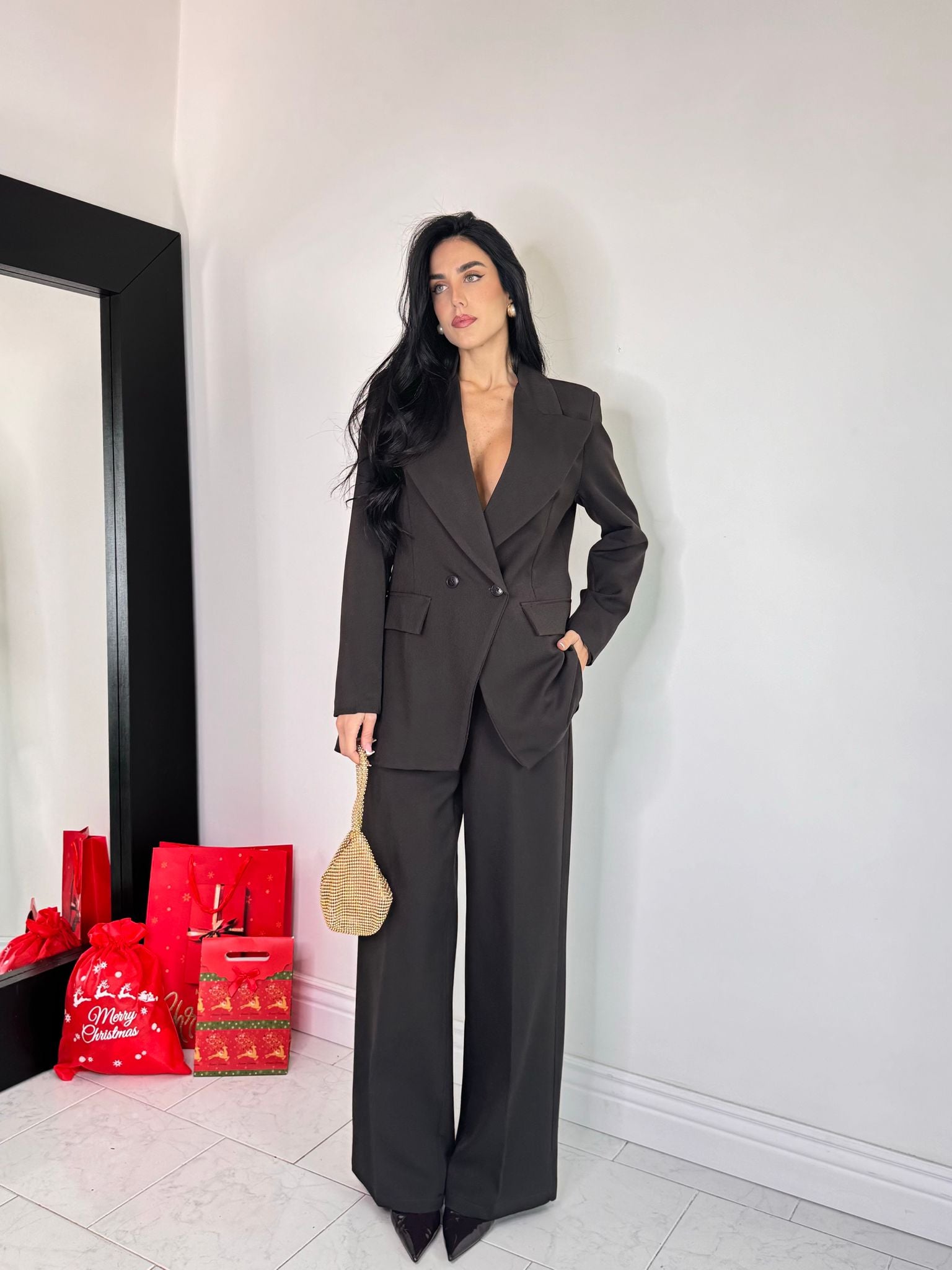 Tailleur exclusive marrone