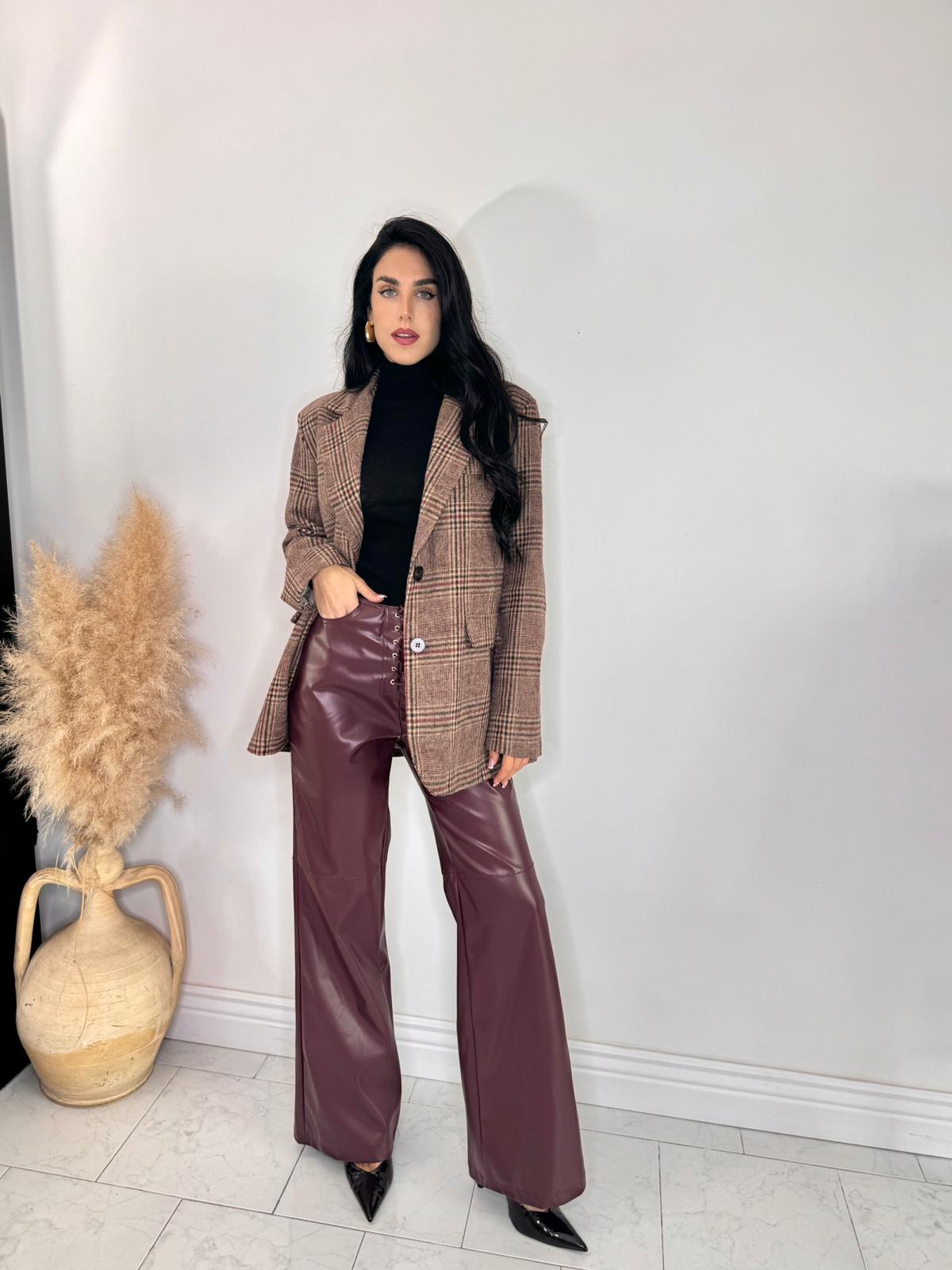 Pantalone livia bordeaux