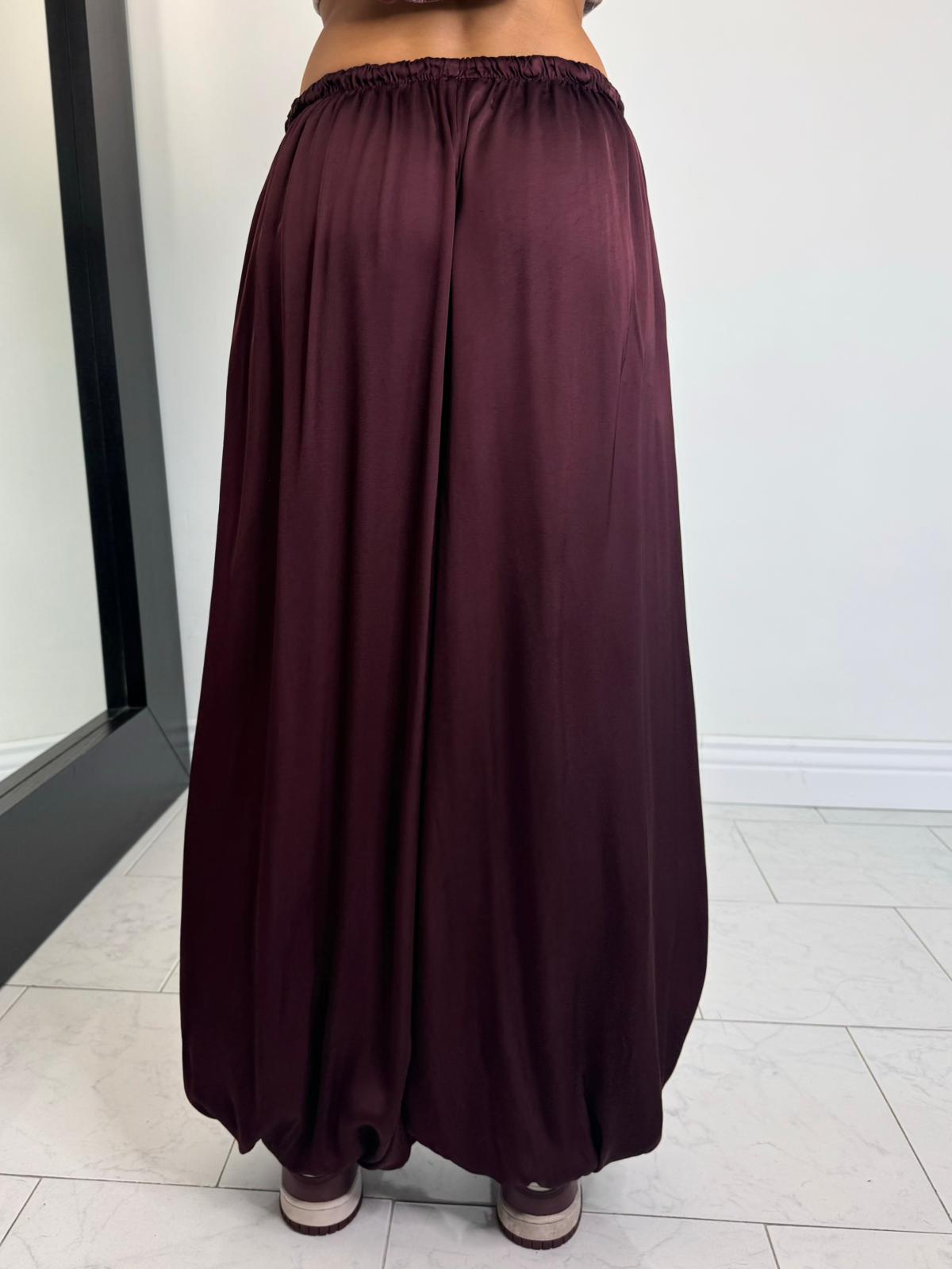 Pantalone rossella bordeaux