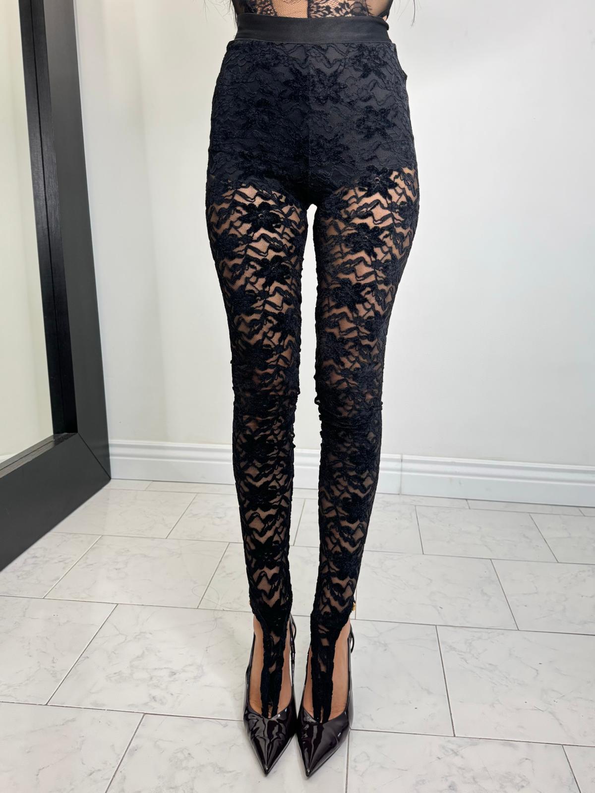 Leggings pizzo