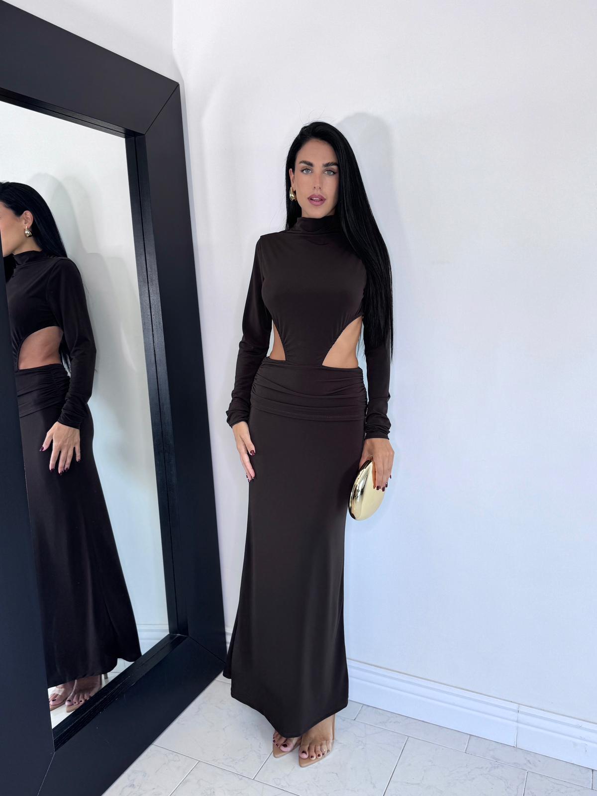 Abito aurora marrone