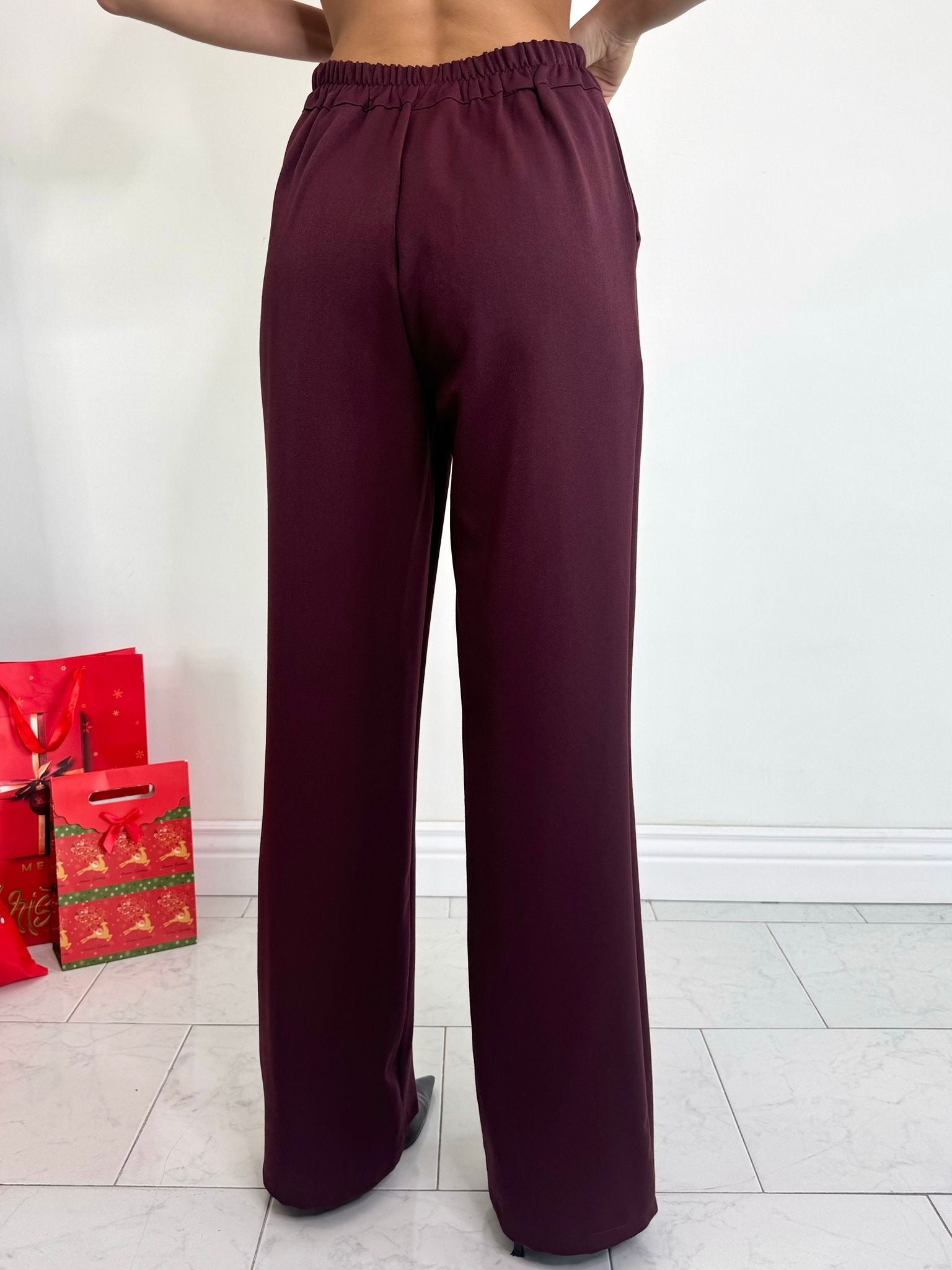 Tailleur holiday elegance bordeaux