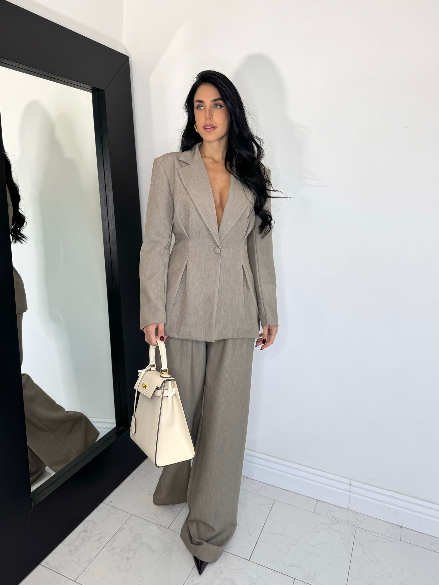 Tailleur royal beige