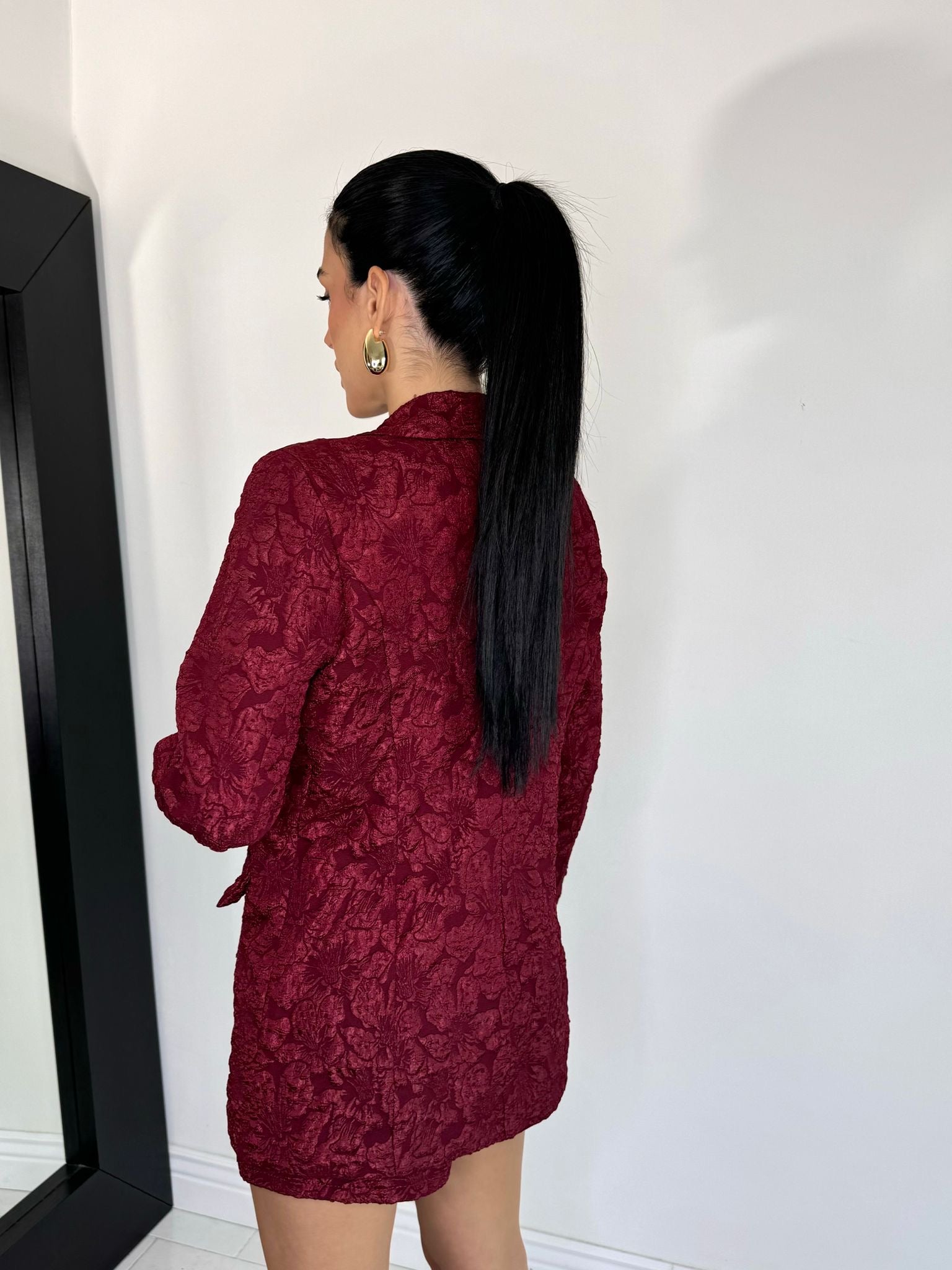 Cord set chic bordeaux