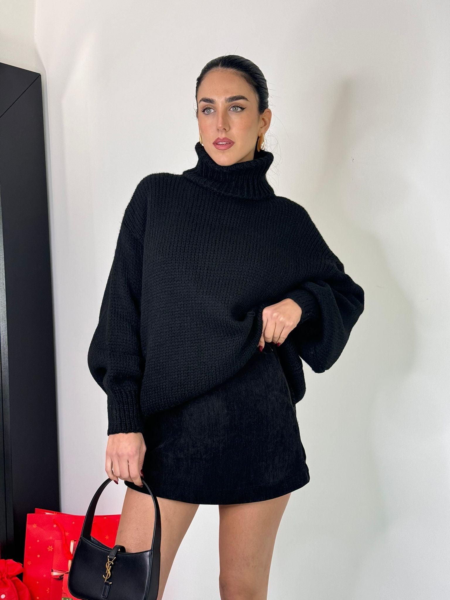 Maglione notte di Natale nero