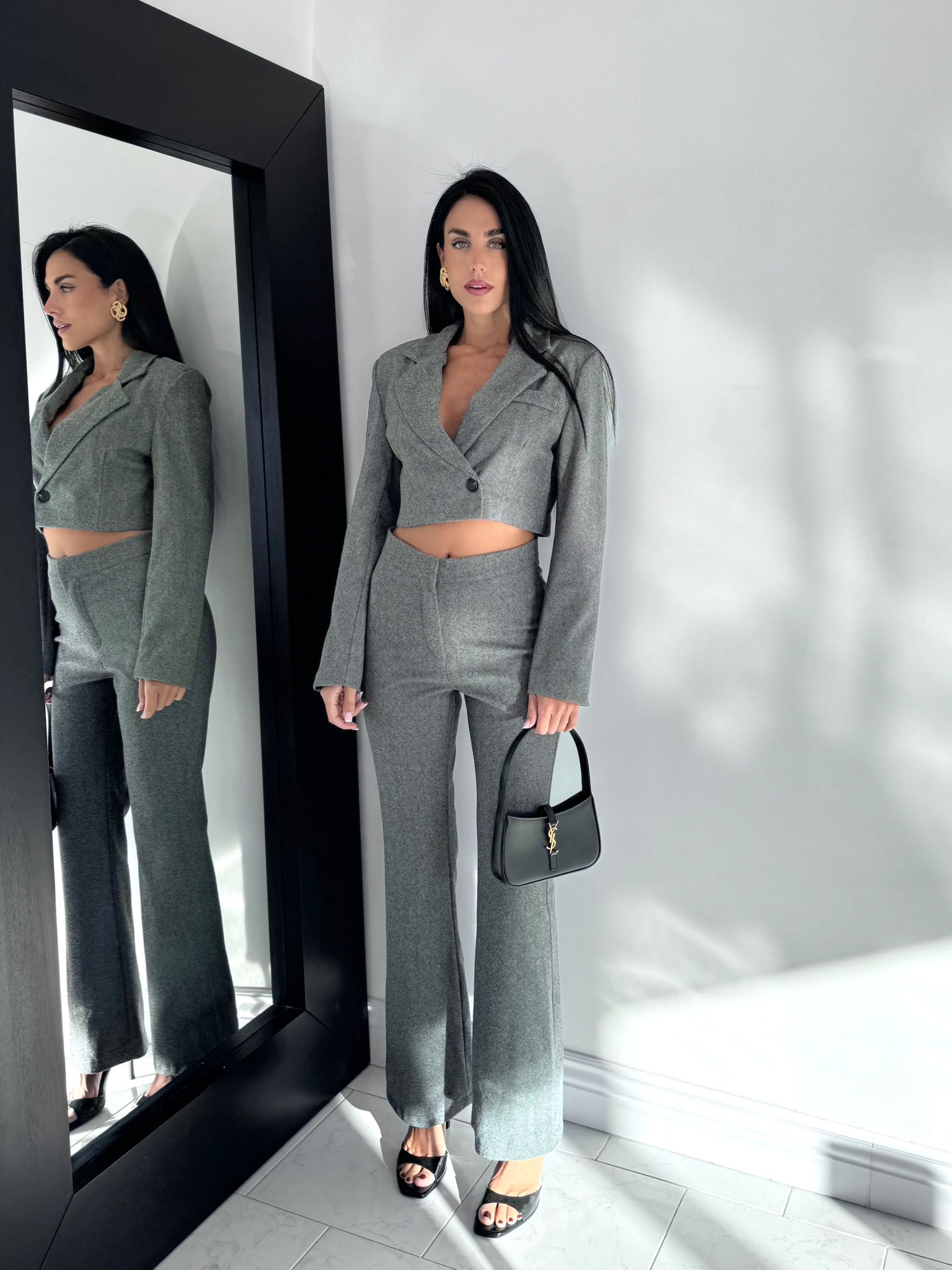 Cord set paris grigio