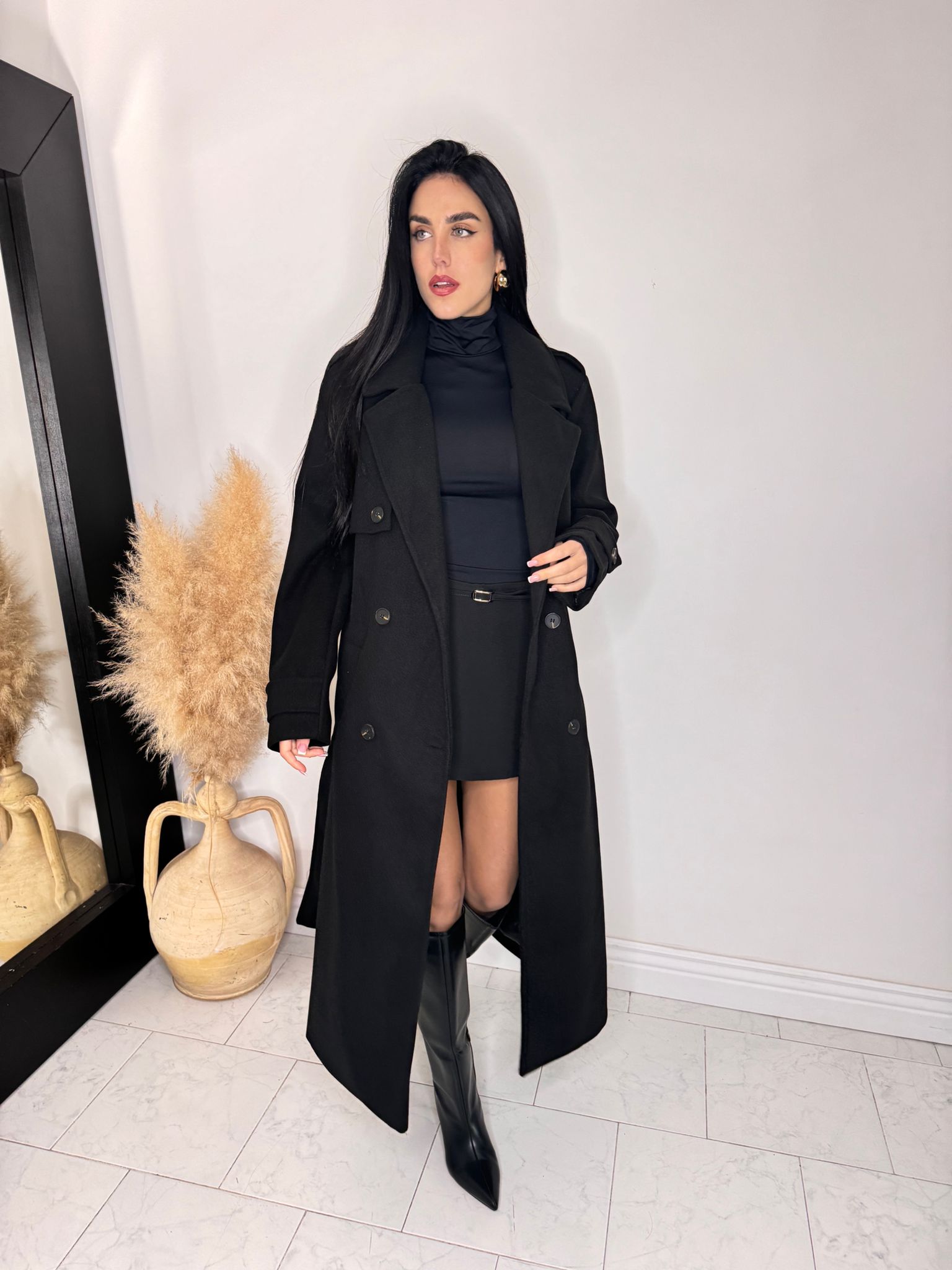 Cappotto essencial nero