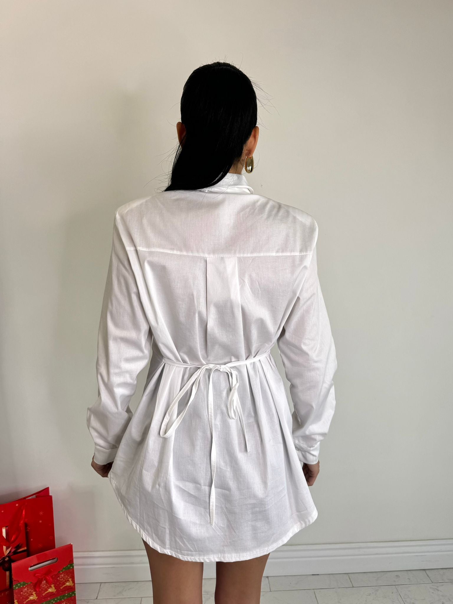 Camicia cravatta white