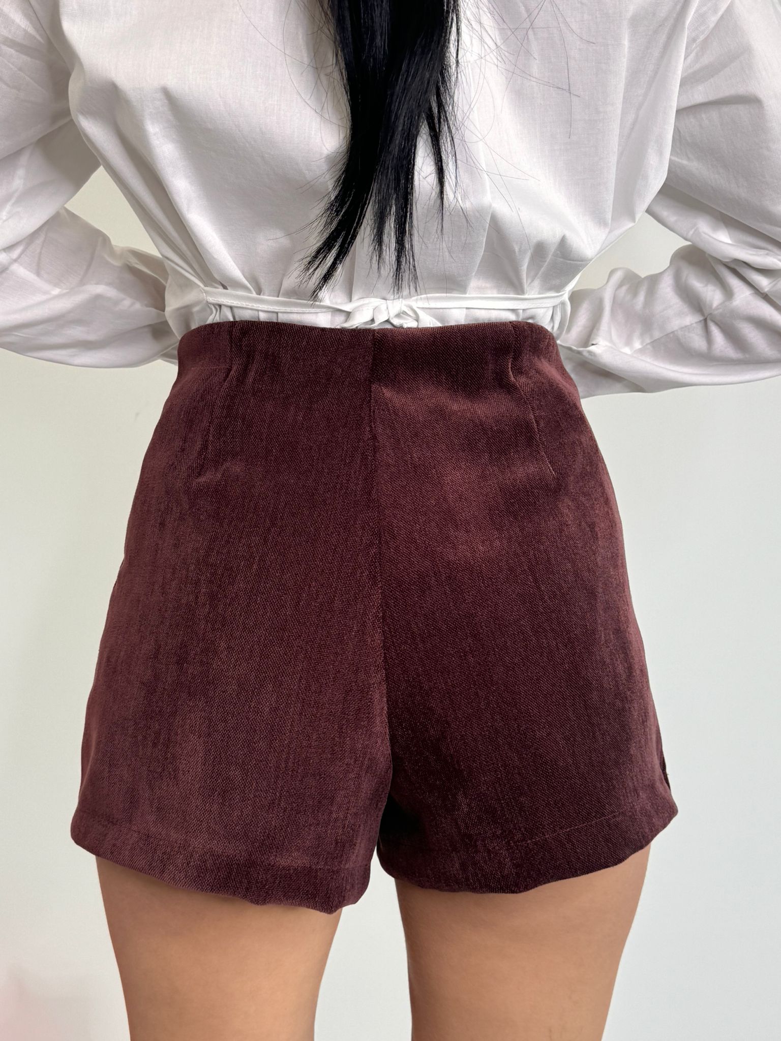 Gonna velluto bordeaux