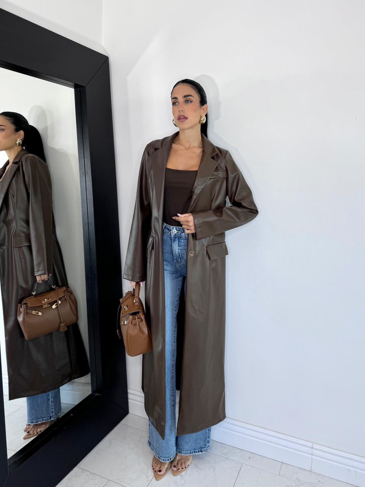 Cappotto in ecopelle