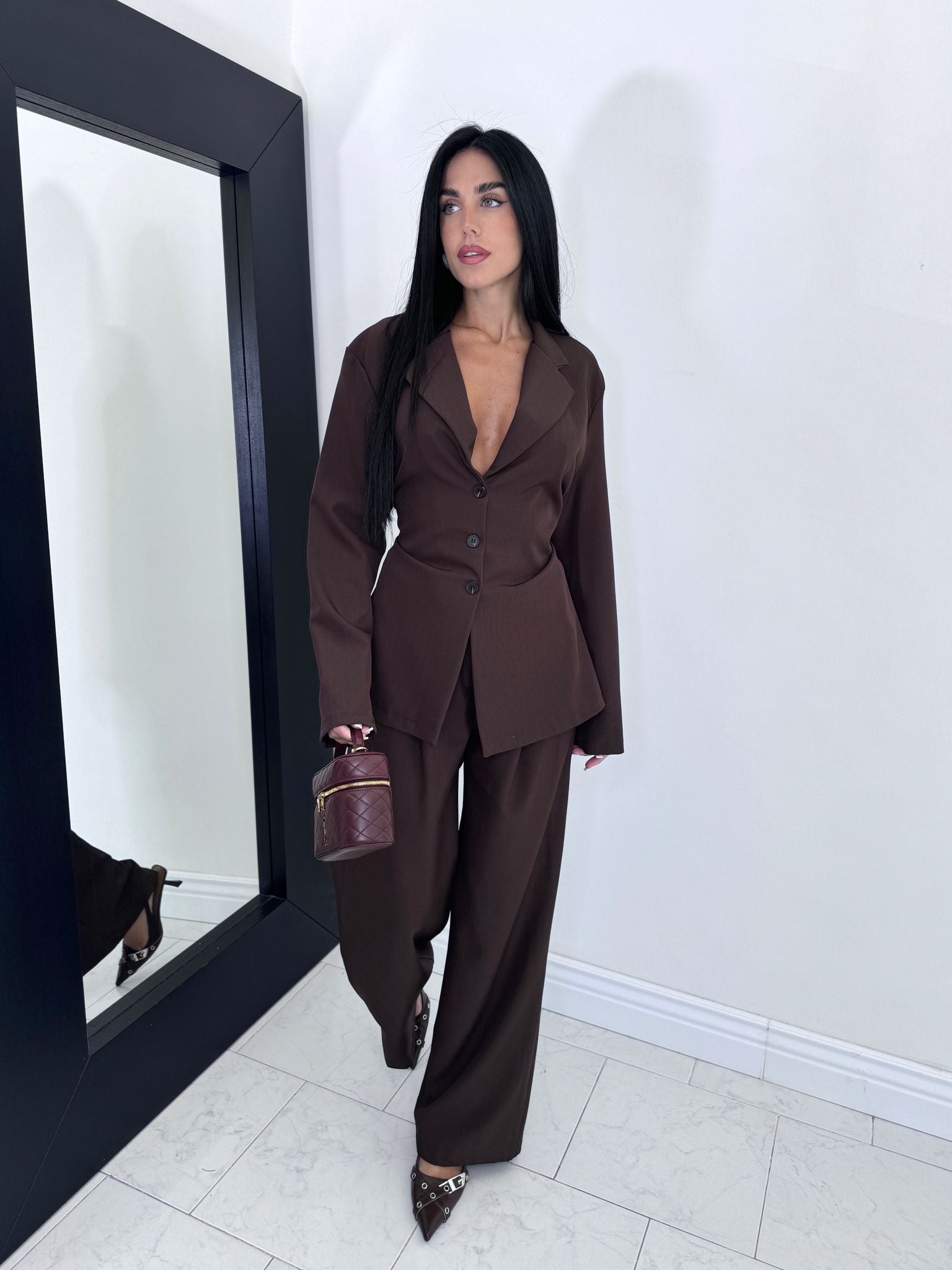 Cord set Diana marrone