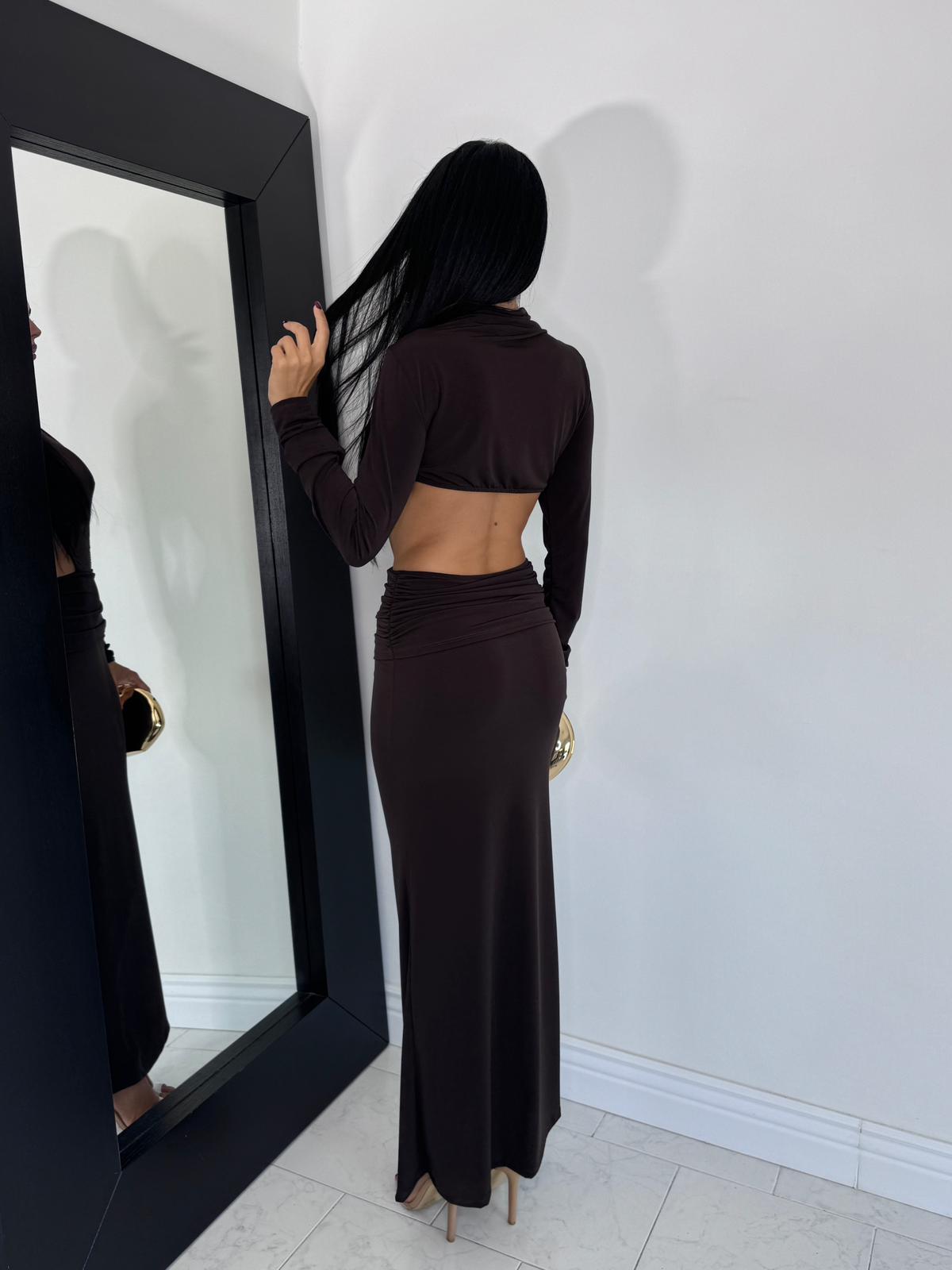 Abito aurora marrone