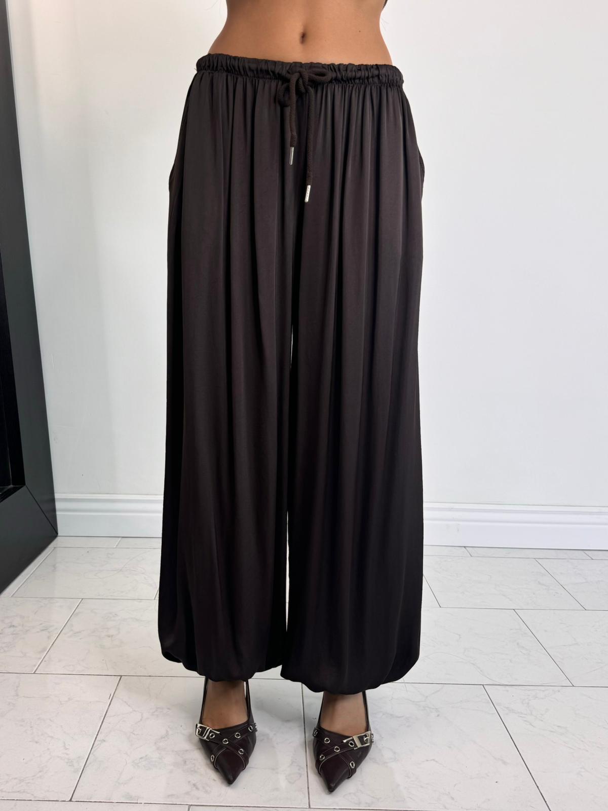 Pantalone rossella marrone