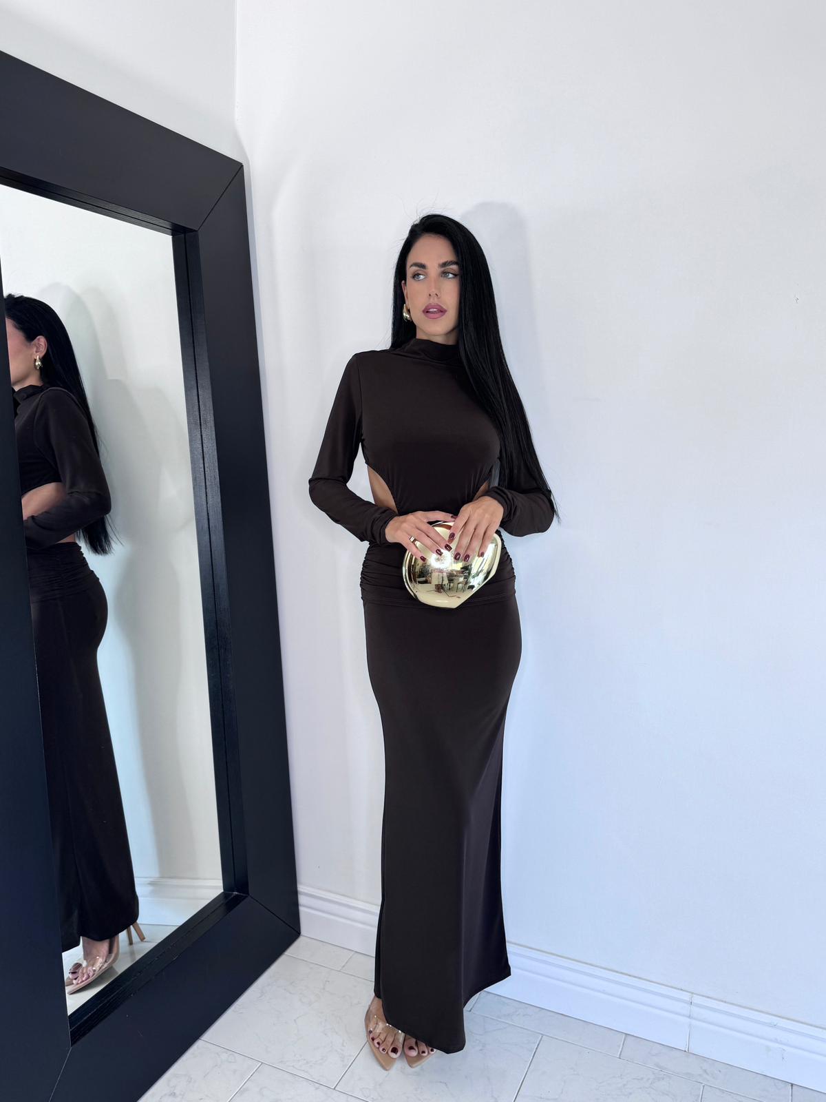 Abito aurora marrone