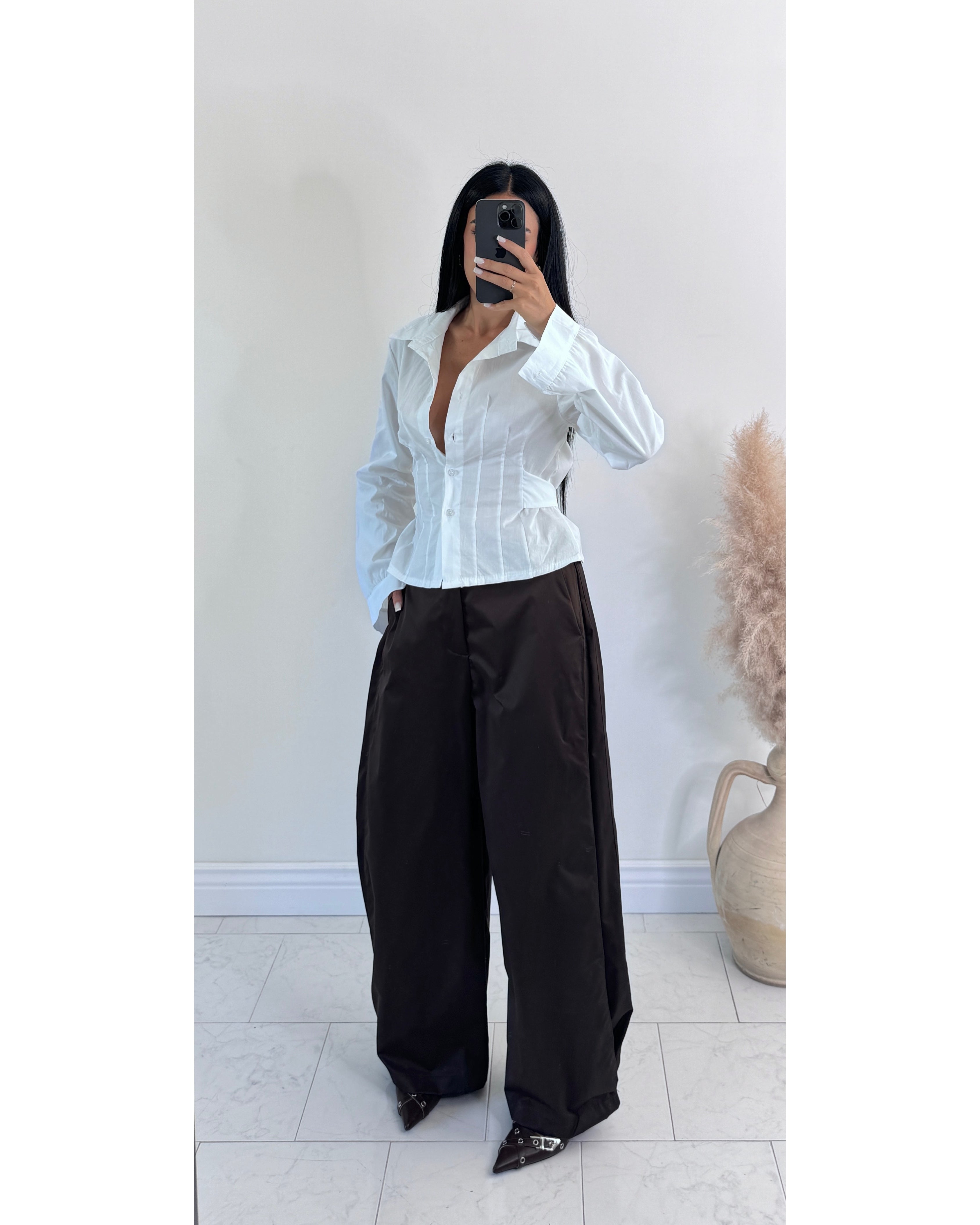Pantalone satin