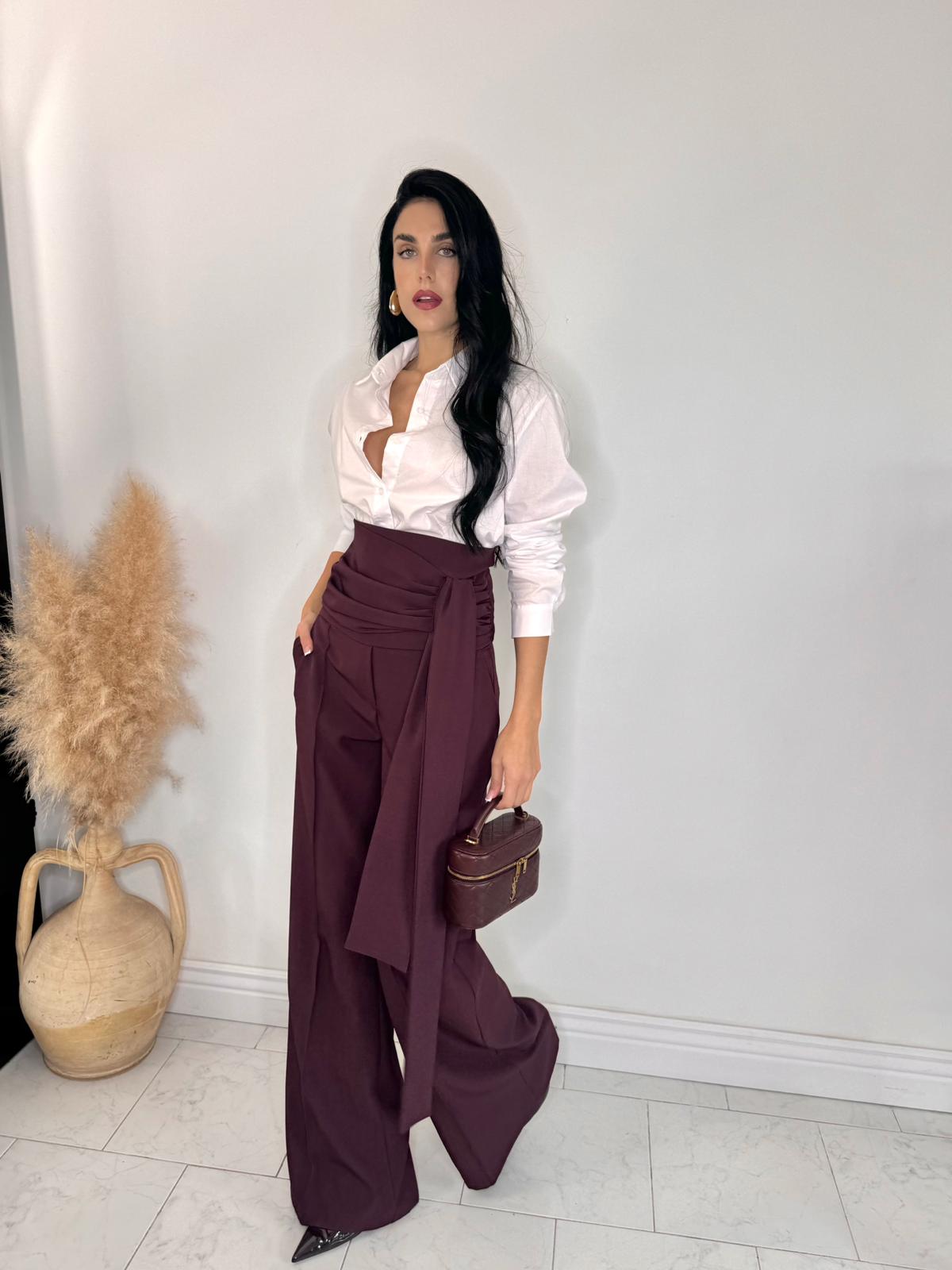 Pantalone Classic bordeaux