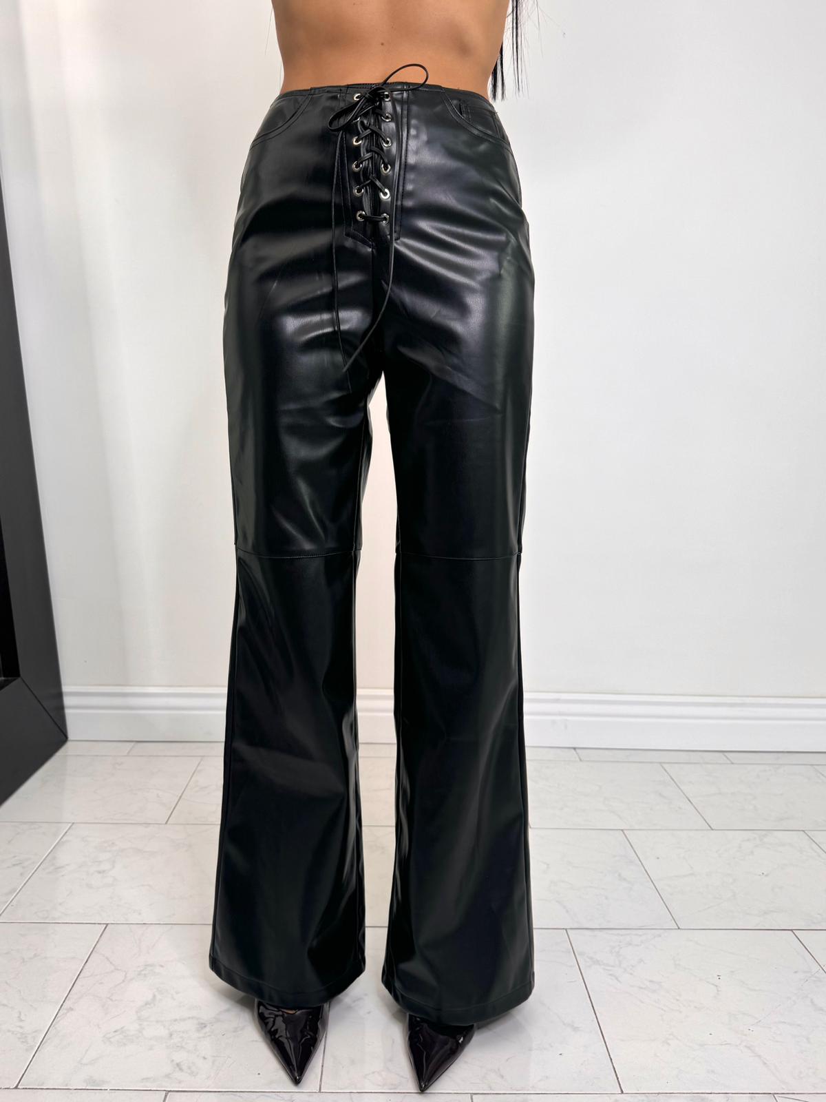 Pantalone incrocio nero