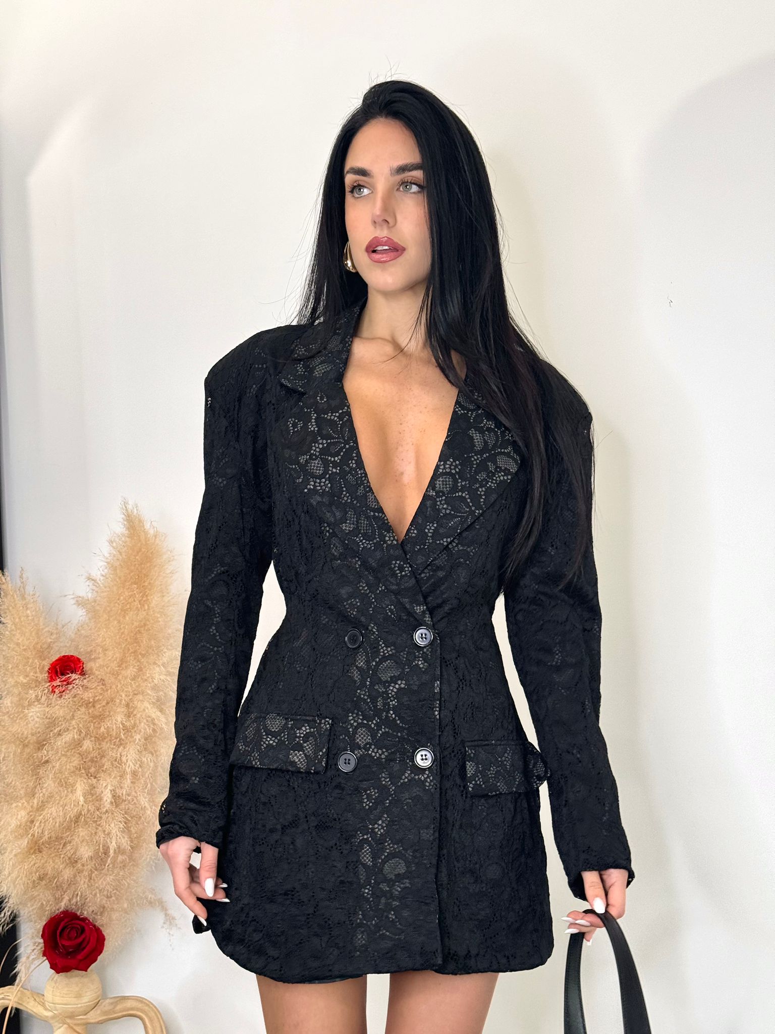 Blazer dress pizzo