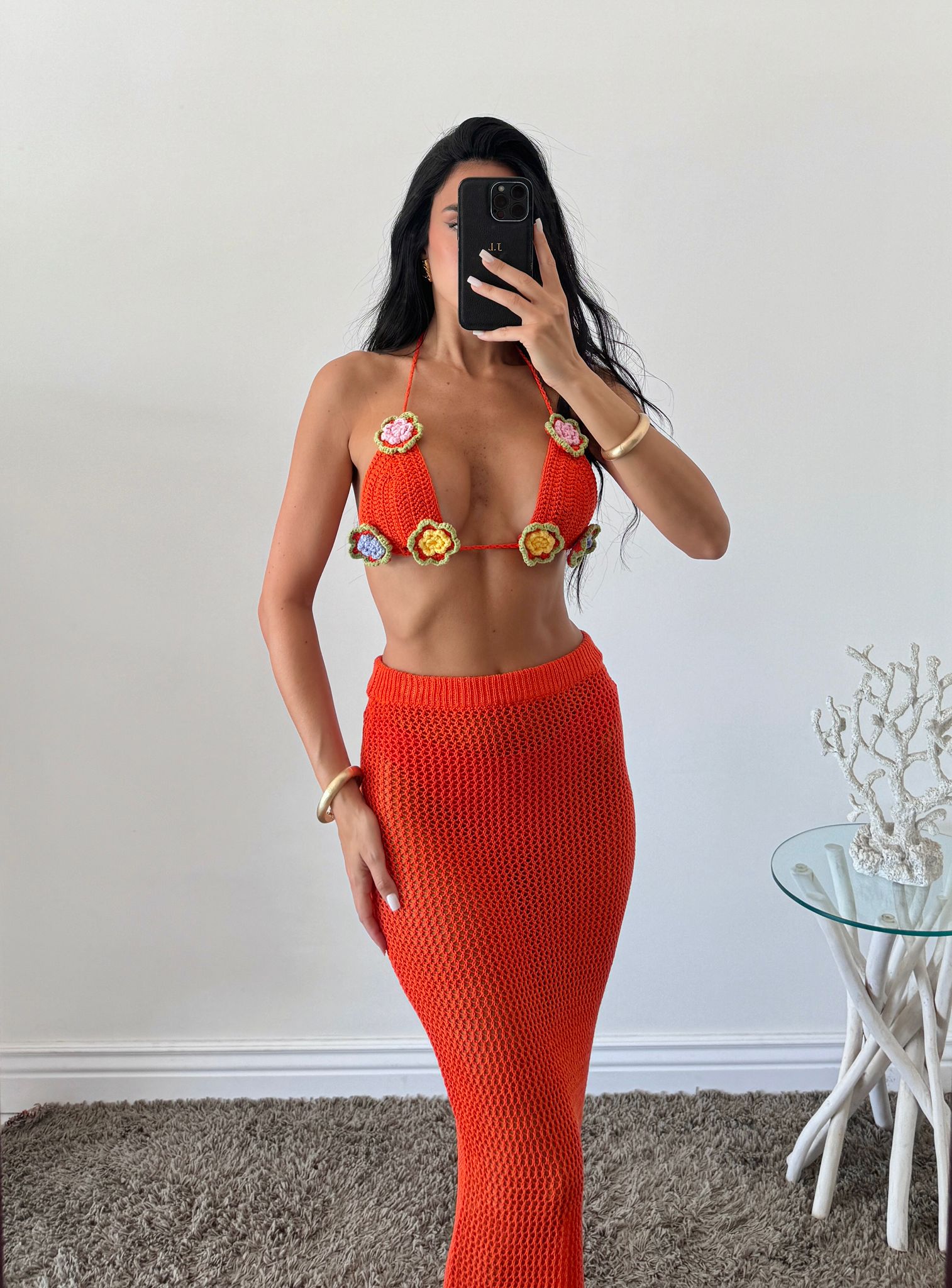 Copri costume tropicana arancione