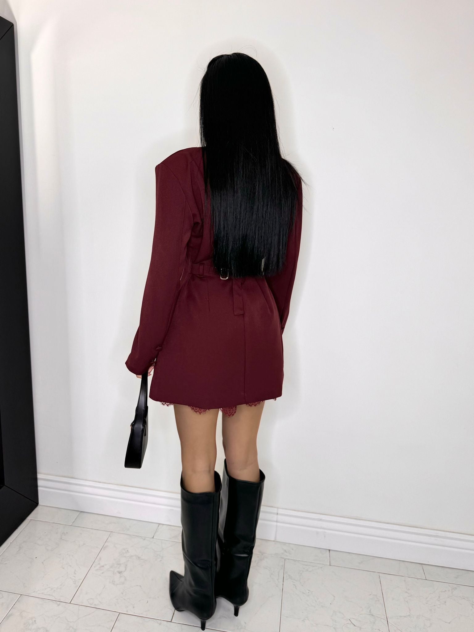 Blazer dress essence bordeaux