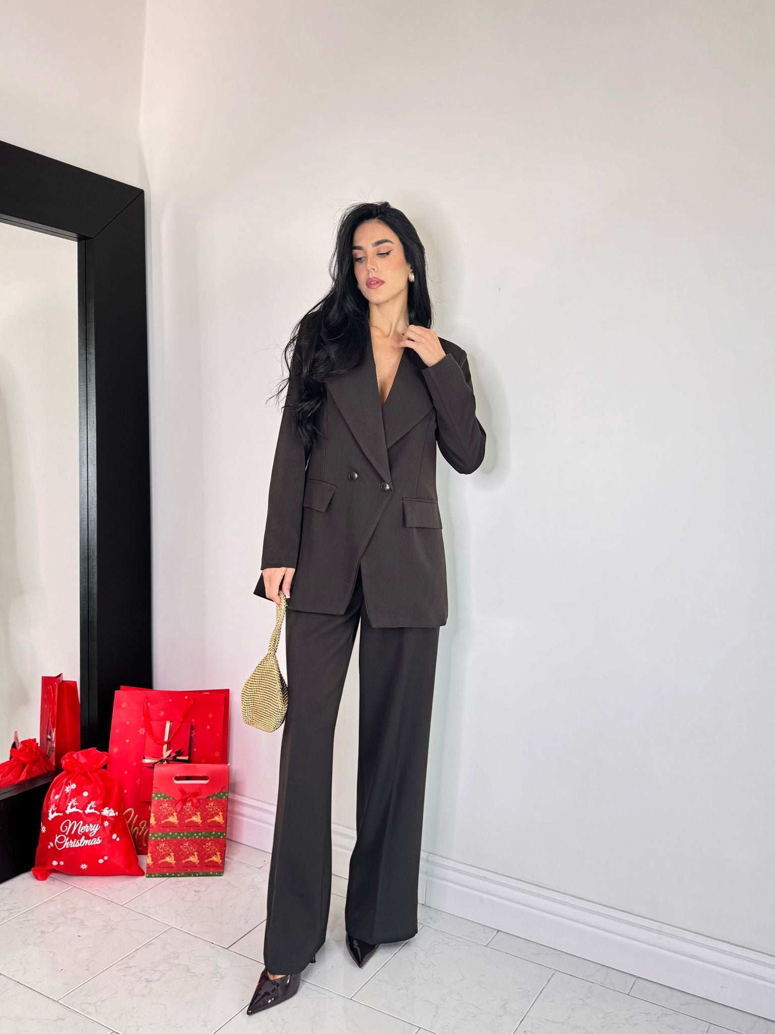 Tailleur exclusive marrone