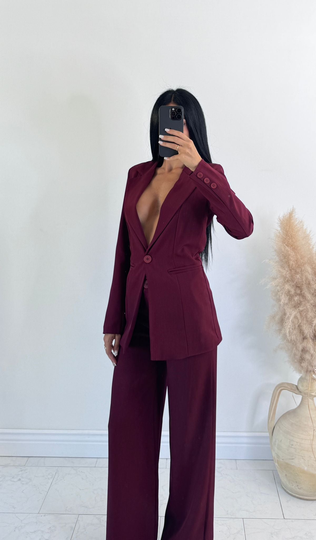 Tailleur madame bordeaux