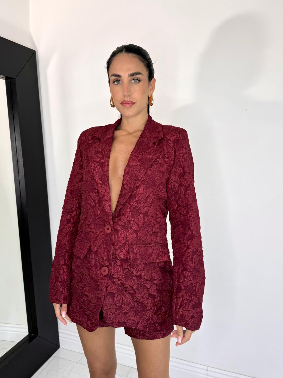 Cord set chic bordeaux