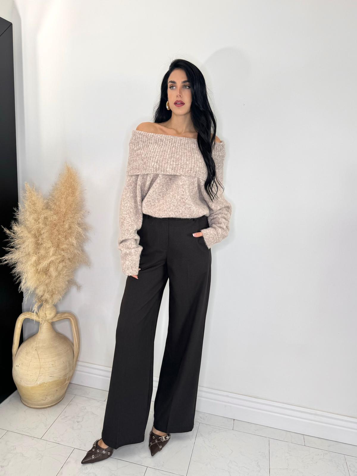 Pantalone Loren marrone