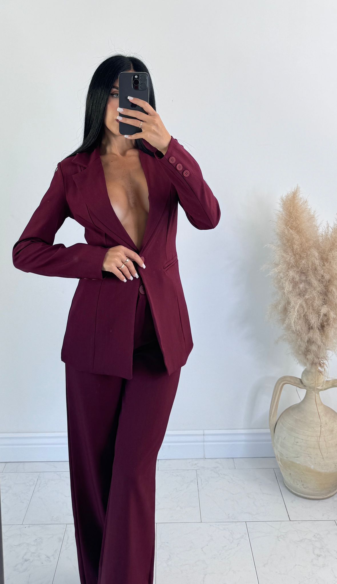Tailleur madame bordeaux