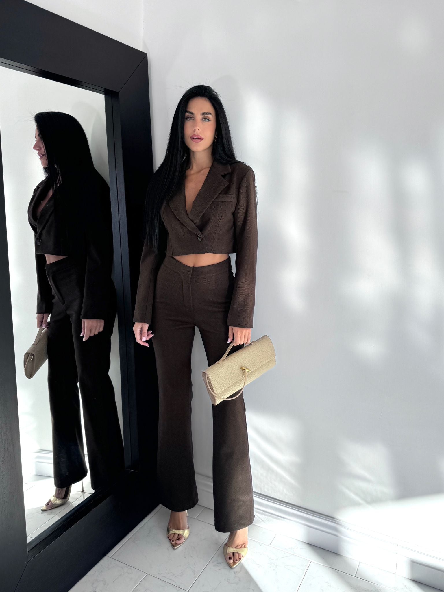 Cord set paris marrone