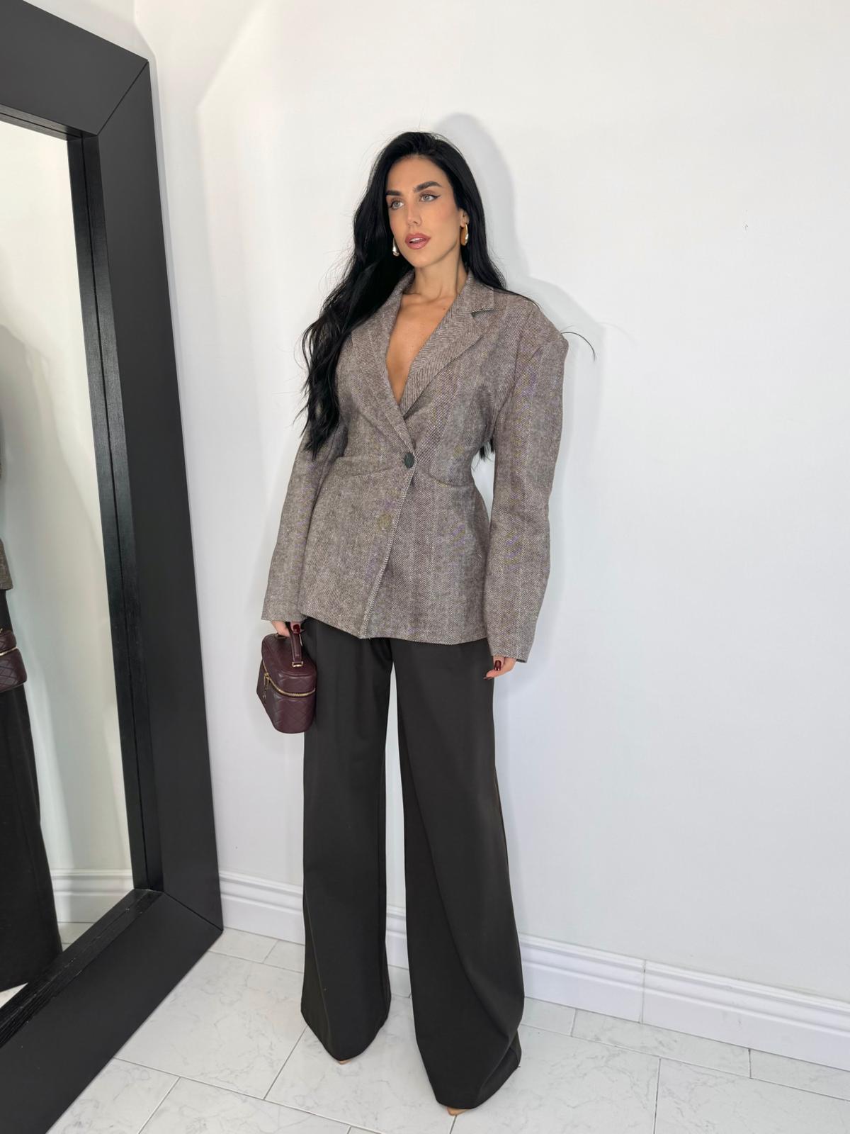 Pantalone carol marrone