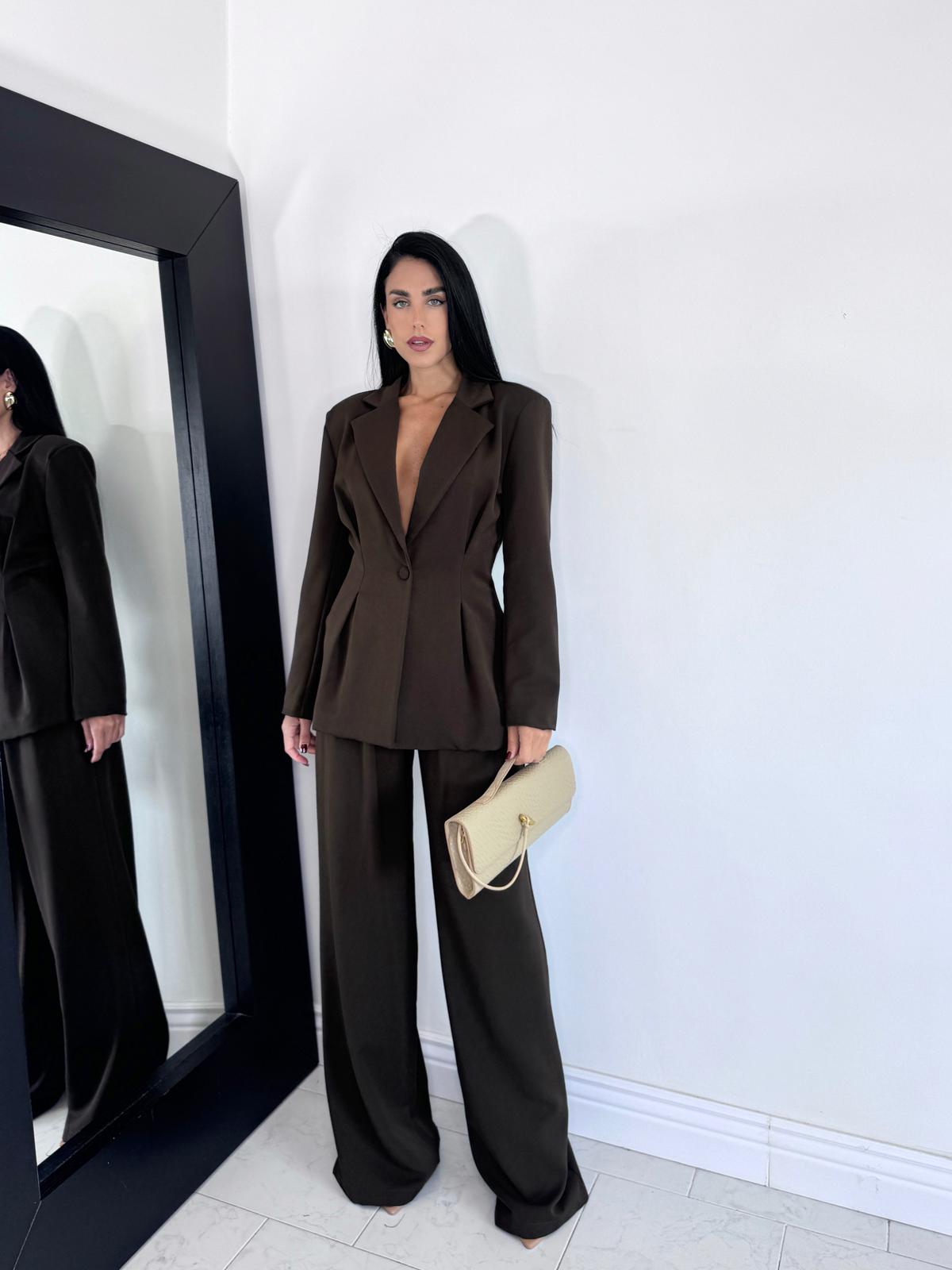 Pre ordine Tailleur royal marrone